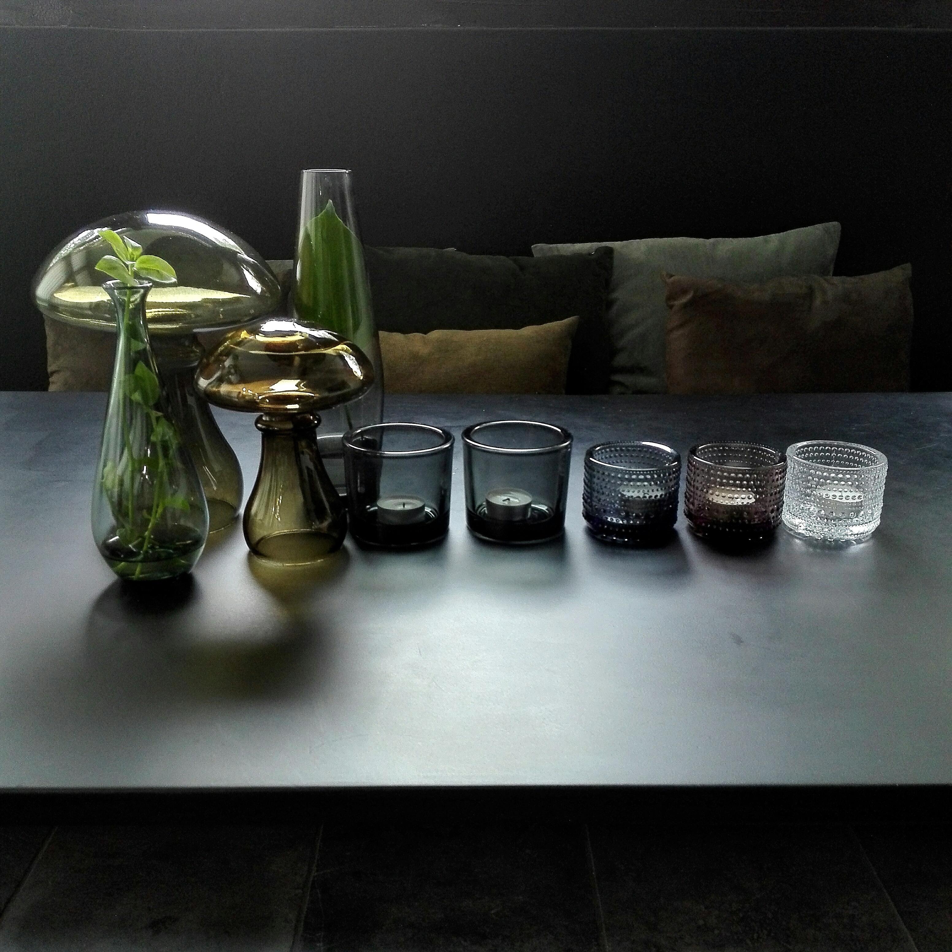 #Rauchglas, für mich seit 20 Jahren Trend, neues ergänzt die liebsten #vintage Stücke  #deko #darkliving #kastelhelmi #autumn