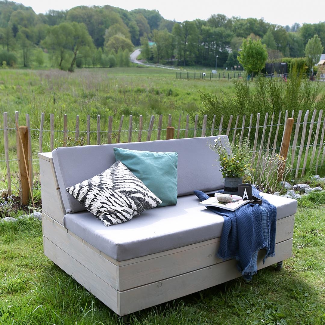 Raus und einfach mal machen. Sitz/Liegecouch. #livingchallenge #outdoor #diyproject