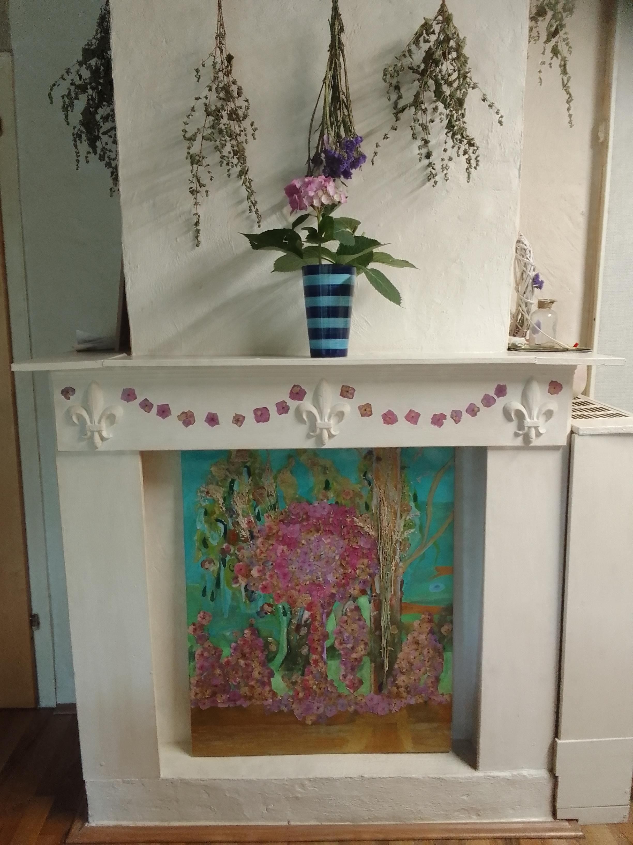 #regentage #blumen #kamin #bunt