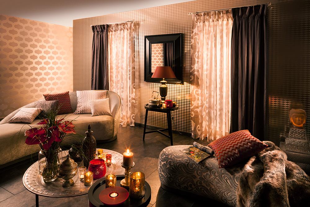 Romantisches Wohnzimmer! #bodenbelag #wohnzimmer #wandgestaltung #kissen ©SÜDBUND eG