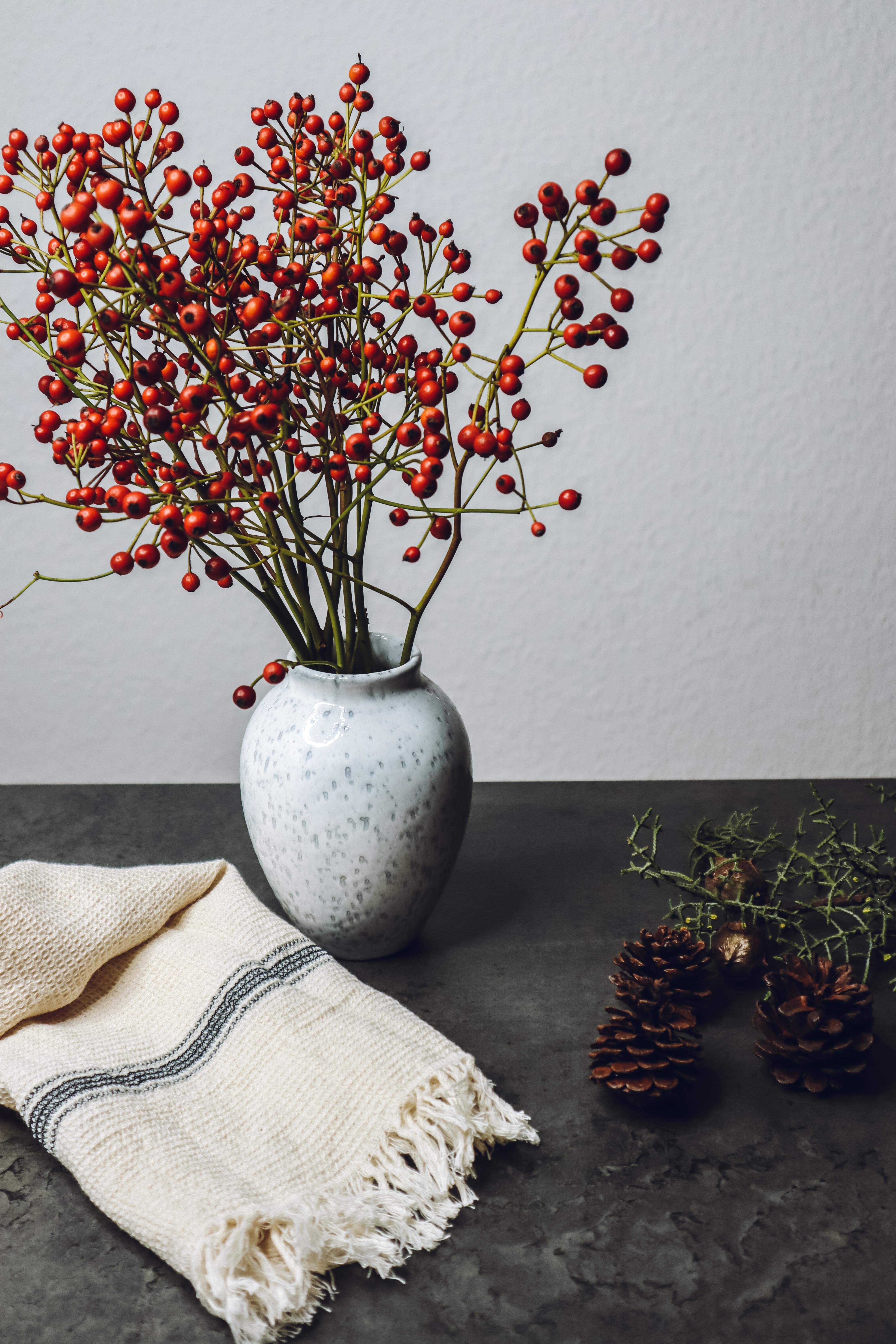 Rote Beeren gehen immer als Alternative zu Tanne für ein #Nordichome. #Nordicwannabe #Weihnachten 