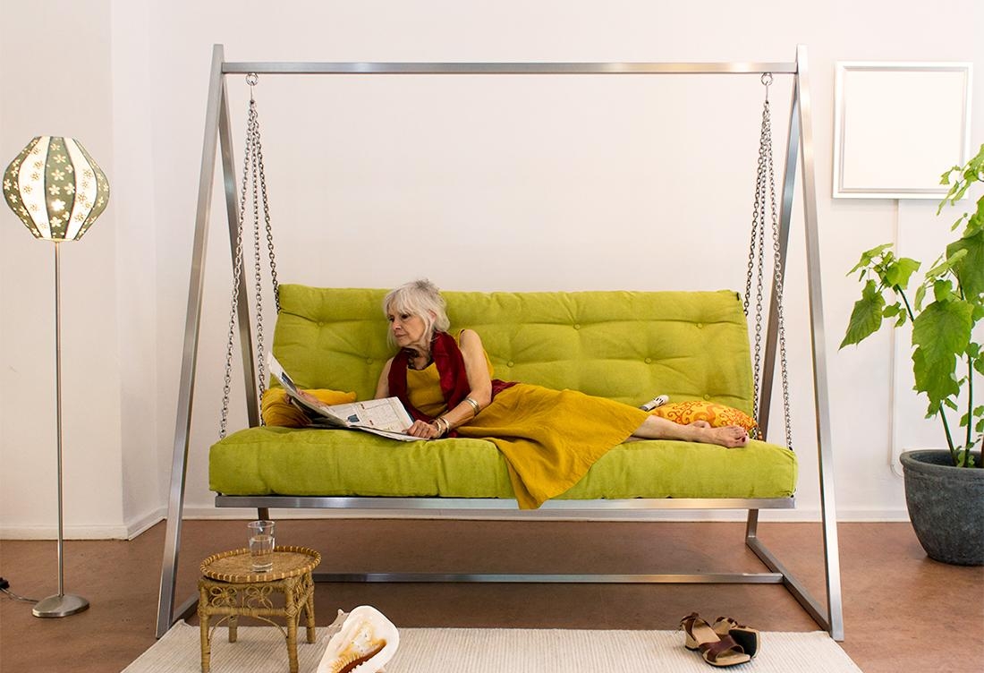 Ruheoase
#Wohnzimmer #Designer #Schaukelsofa #Hollywoodschaukel #Hängeschaukel #Hängesofa #Sofa #Couch #Interior 