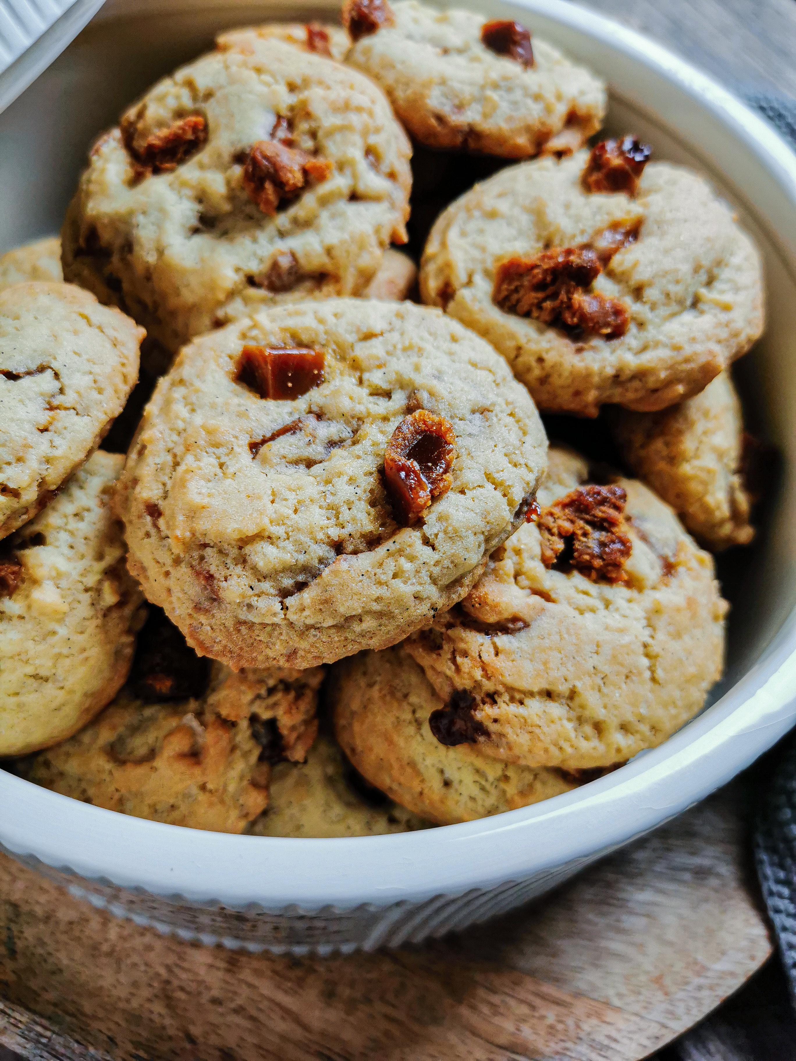 Salted Caramel Cookies, laktosefrei 🥳 #kekse #cookies #backen #plätzchen #laktosefrei 