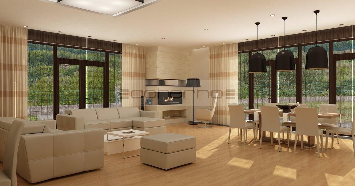 Schickes Wohndesign für ein geräumiges Haus #raumdesign #raumgestaltung #innenarchitektur ©Acherno
