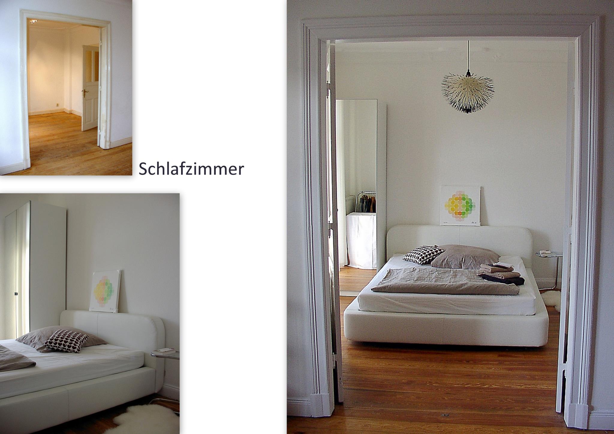 Schlafzimmer #altbau ©QuadratZentimeter Wohnberatung - Farbberatung