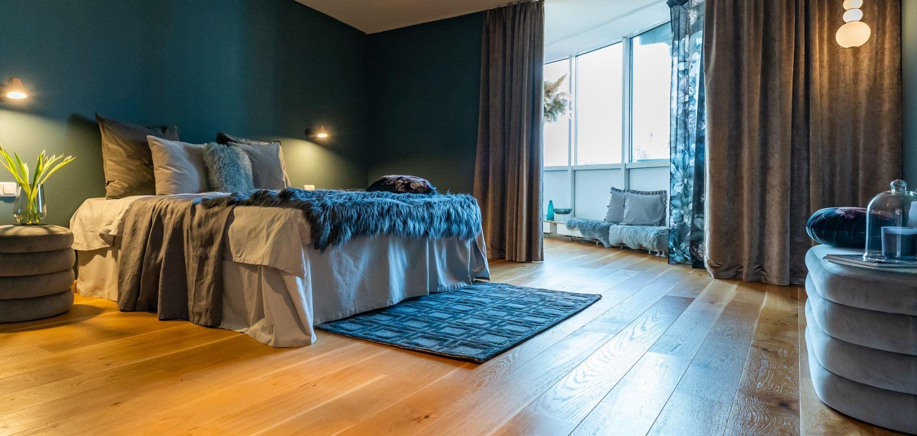 #schlafzimmer in #Blautöne #homestaging