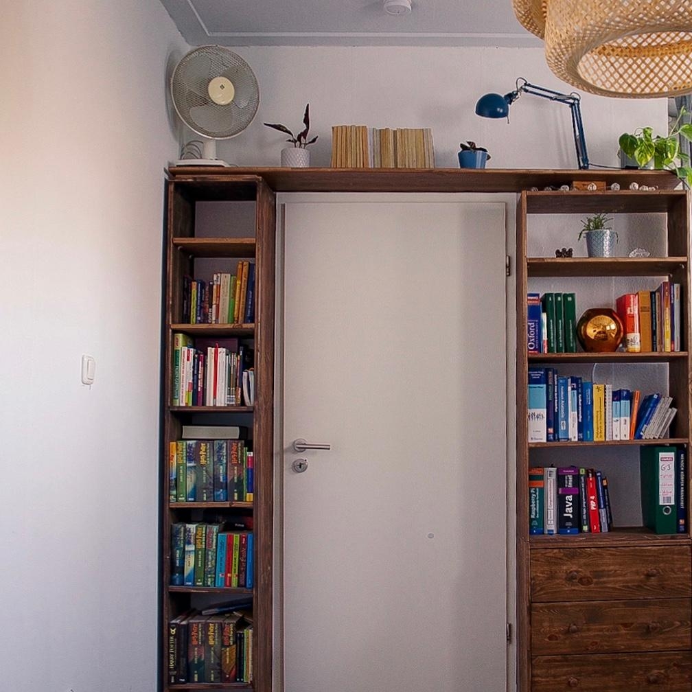 Schlafzimmer mit kleiner Mini privat Bibliothek 😀 #diymöbel #bücherregal #schlafzimmer