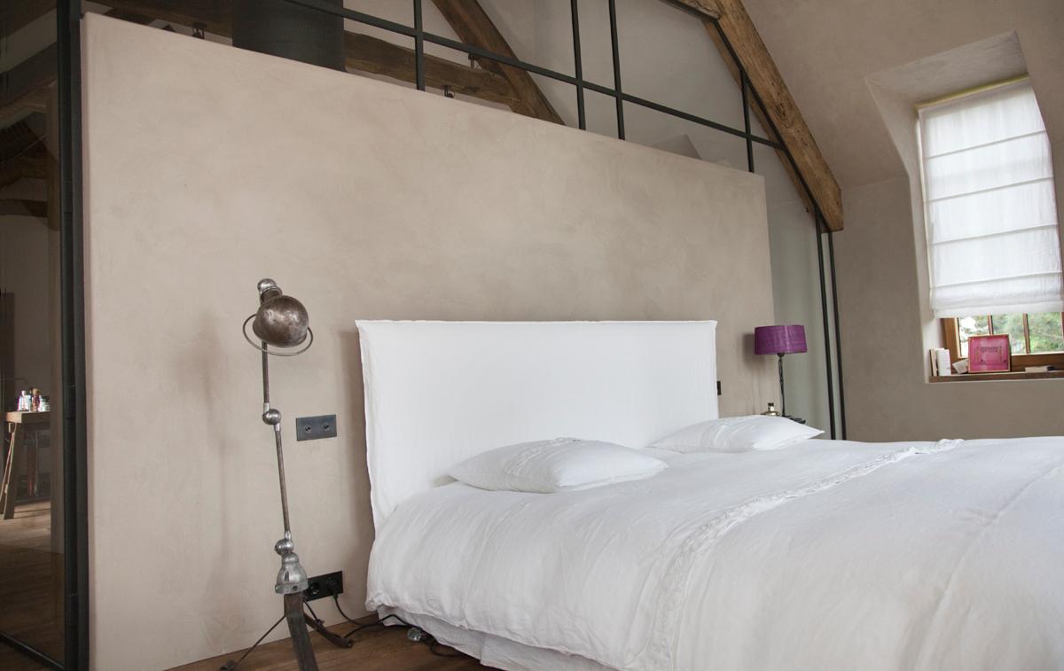 Schlafzimmer natürlich schön #lehmputz #schlafzimmerwandgestaltung #wandputz ©Julika Hardegen