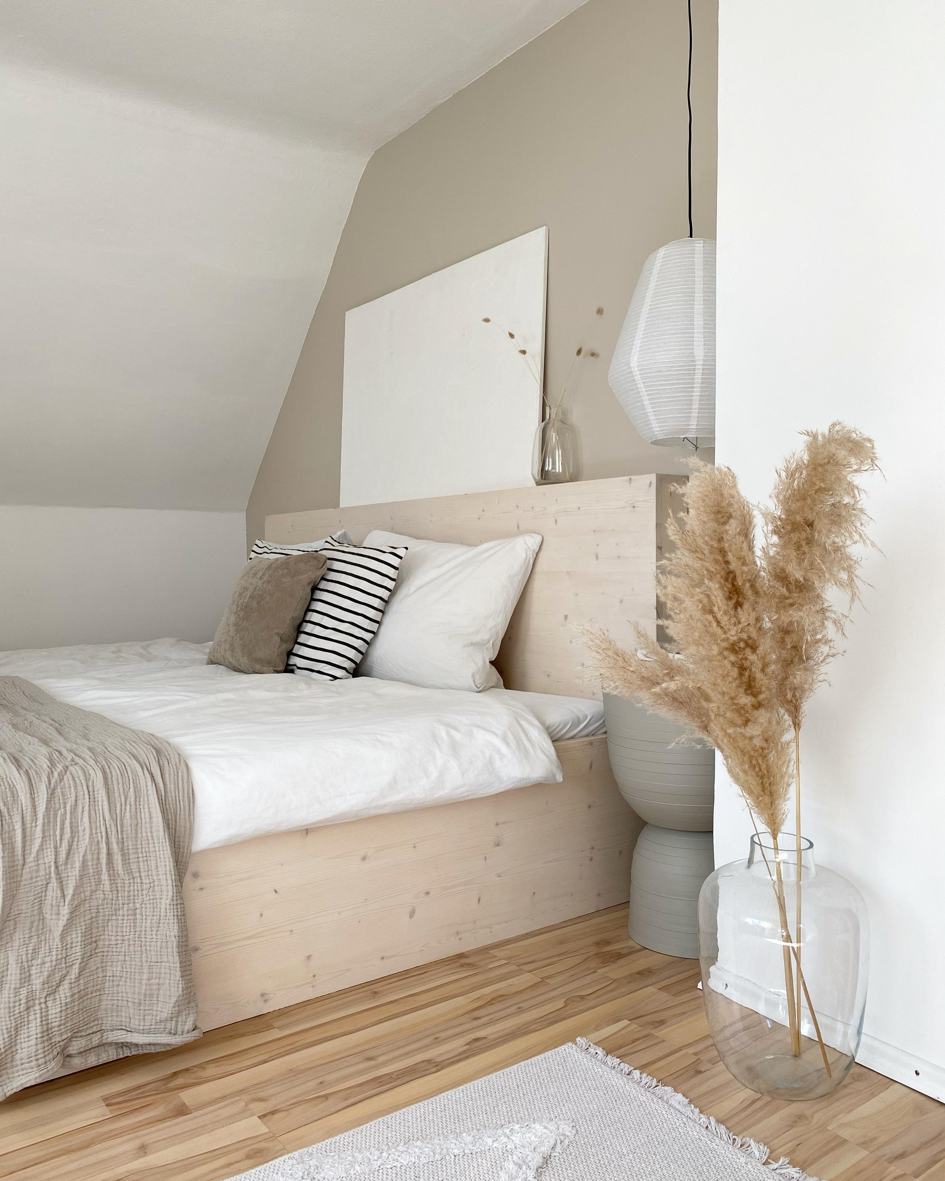 #schlafzimmer #pampasgras #beige #hygge #diy 