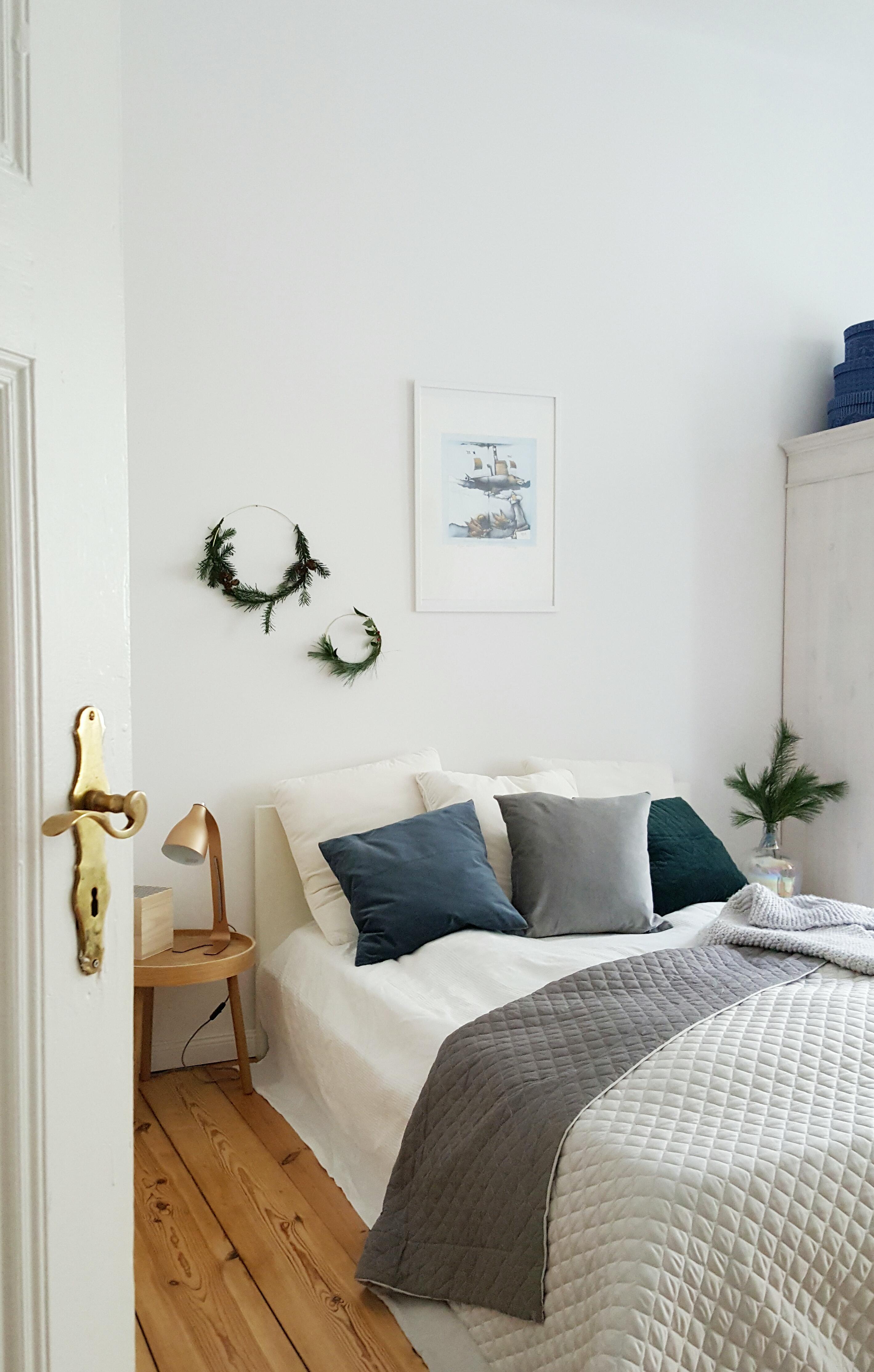 #Schlafzimmer #skandinavisch #kranz #altbau