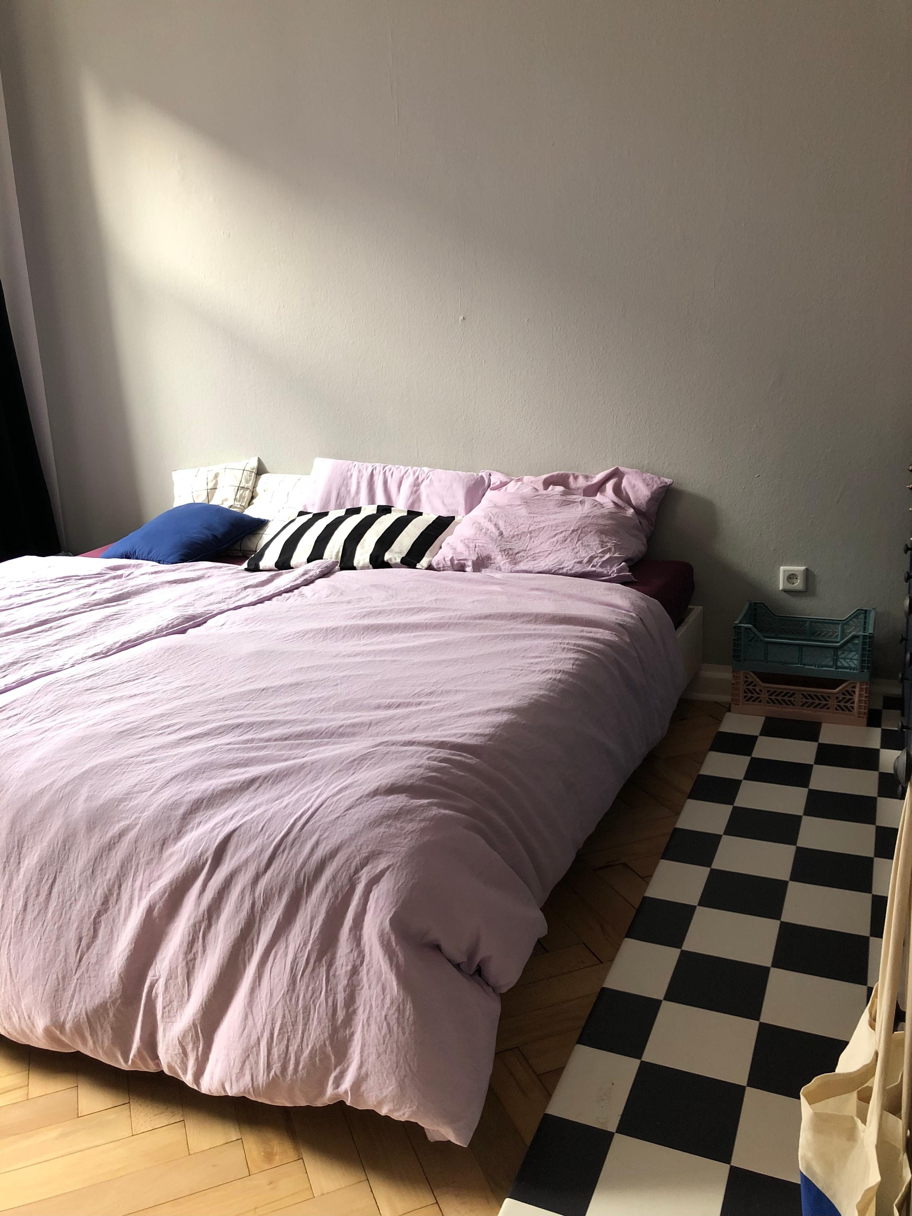 Schlafzimmersituation 💜 #schlafzimmer #altbau #couchliebt