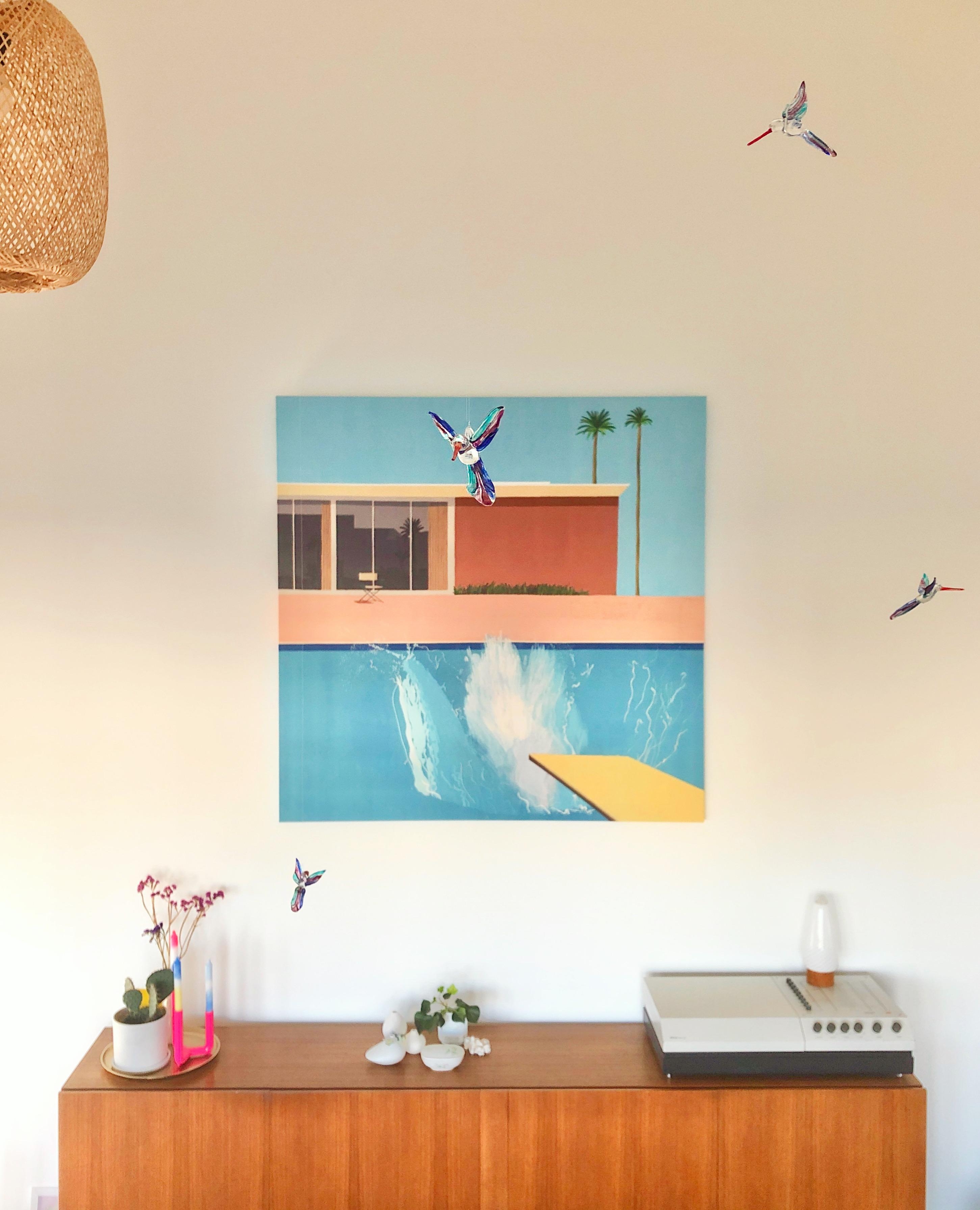Seht ihr die Kolibris? #wohnzimmer #mobile #bilderwand