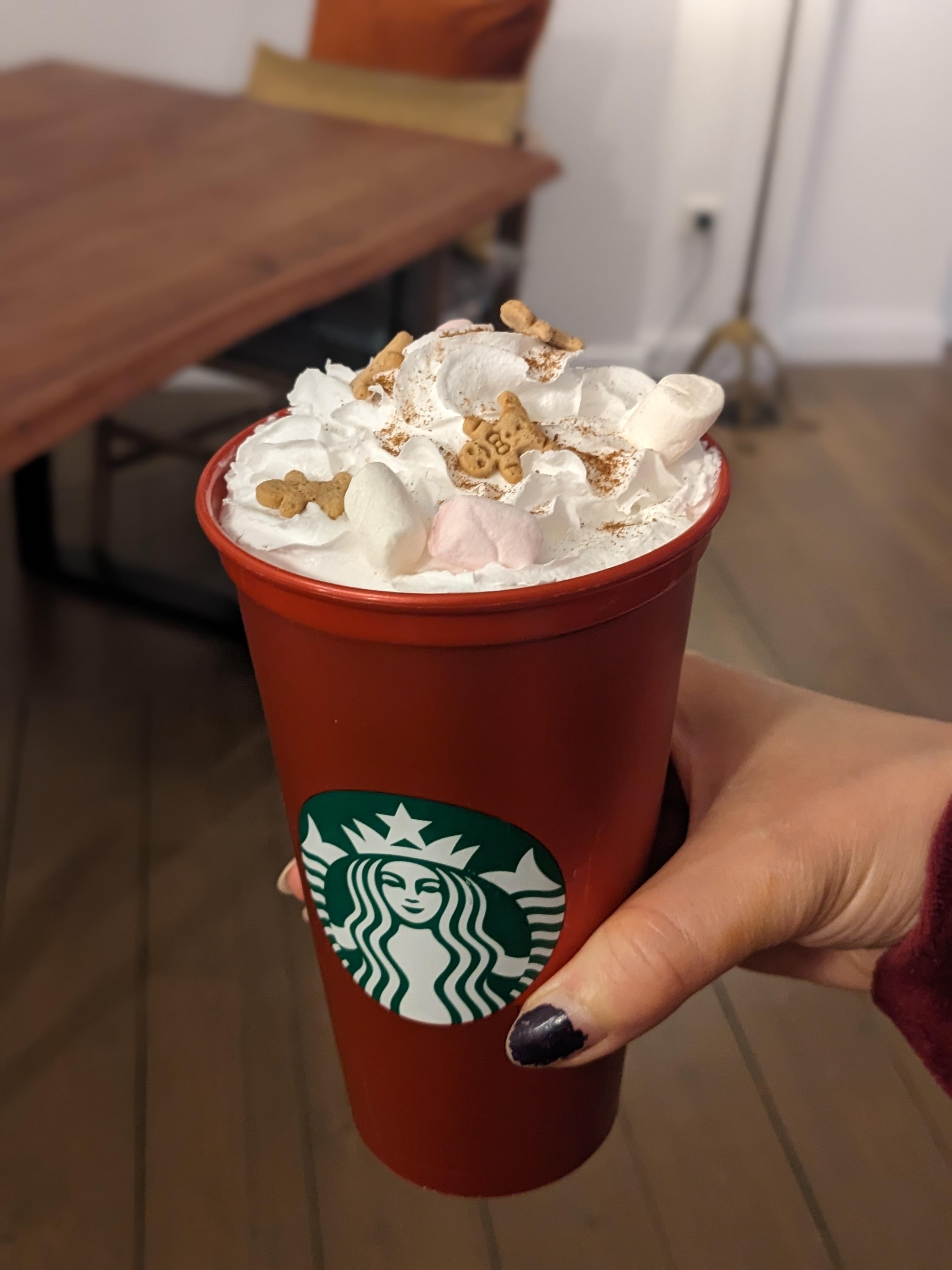 Selbstgemachter Zimt Kaffee mit Lebkuchen Männchen 🥧...