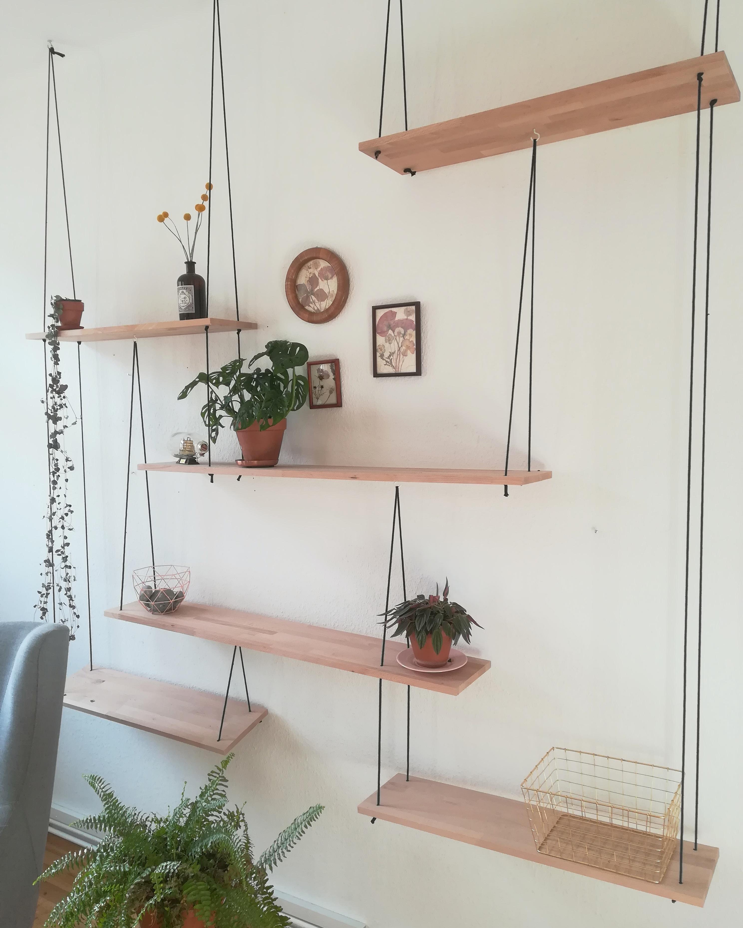 #selfmade #hangingshelf #shelf #Regal #diyRegal #diy #doityourself 