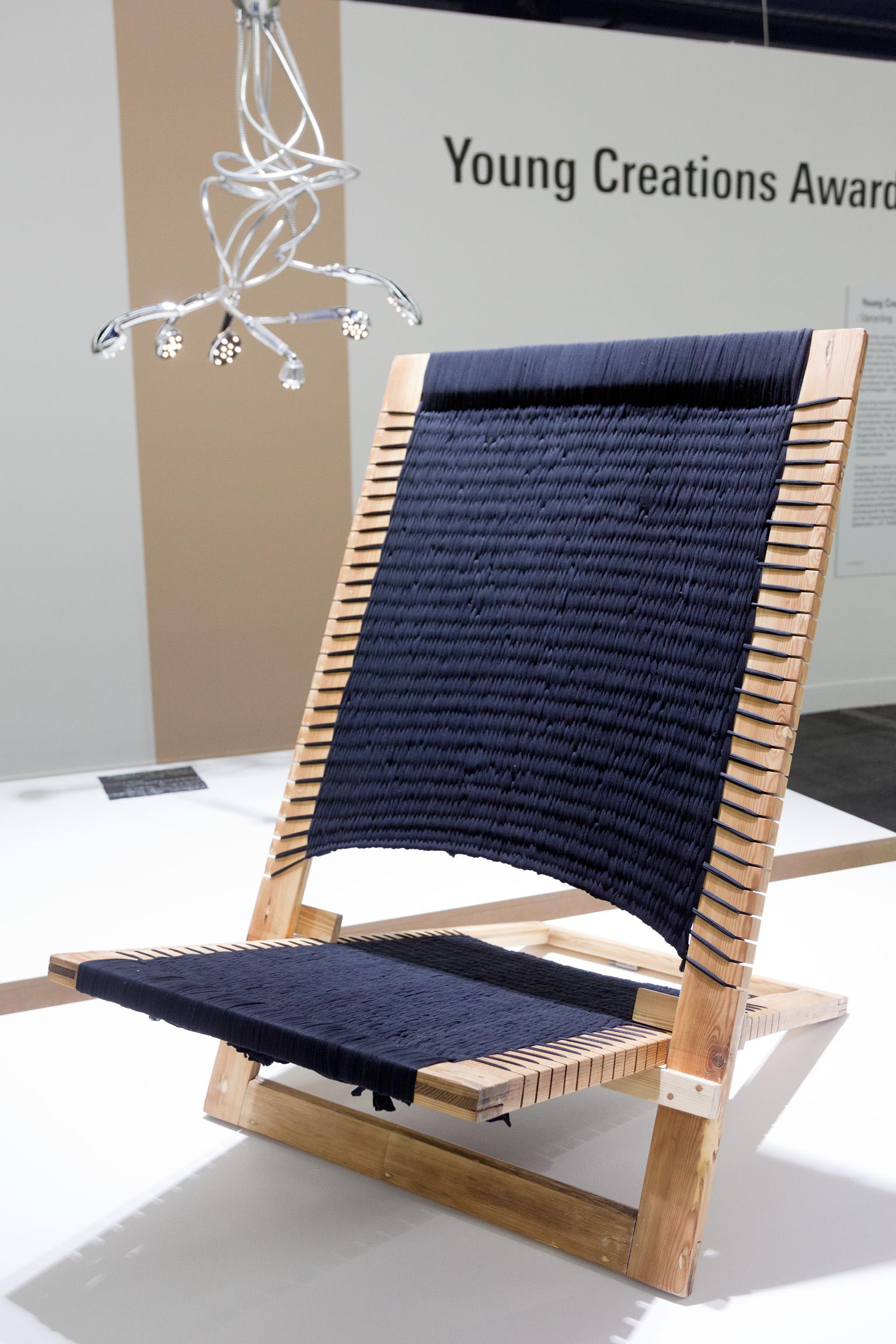 Sessel aus alten Strumpfhosen #upcycling ©Messe Frankfurt Exhibition GmbH