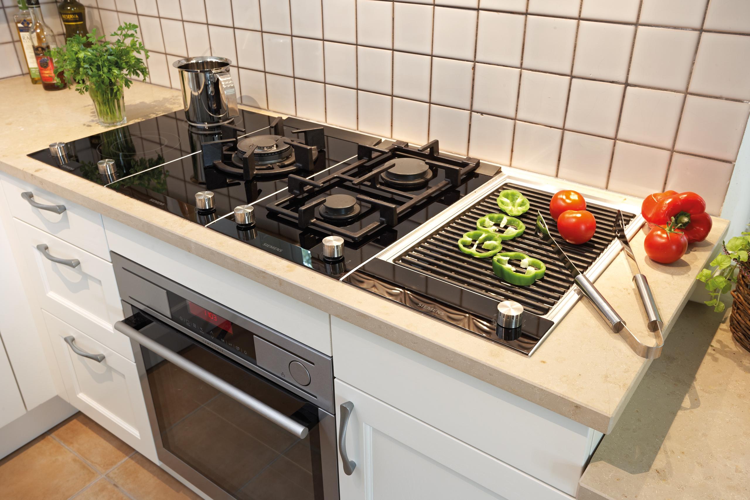 Siemens Domino-Kochstelle #küche #altbau #rustikal ©Küchen Quelle GmbH