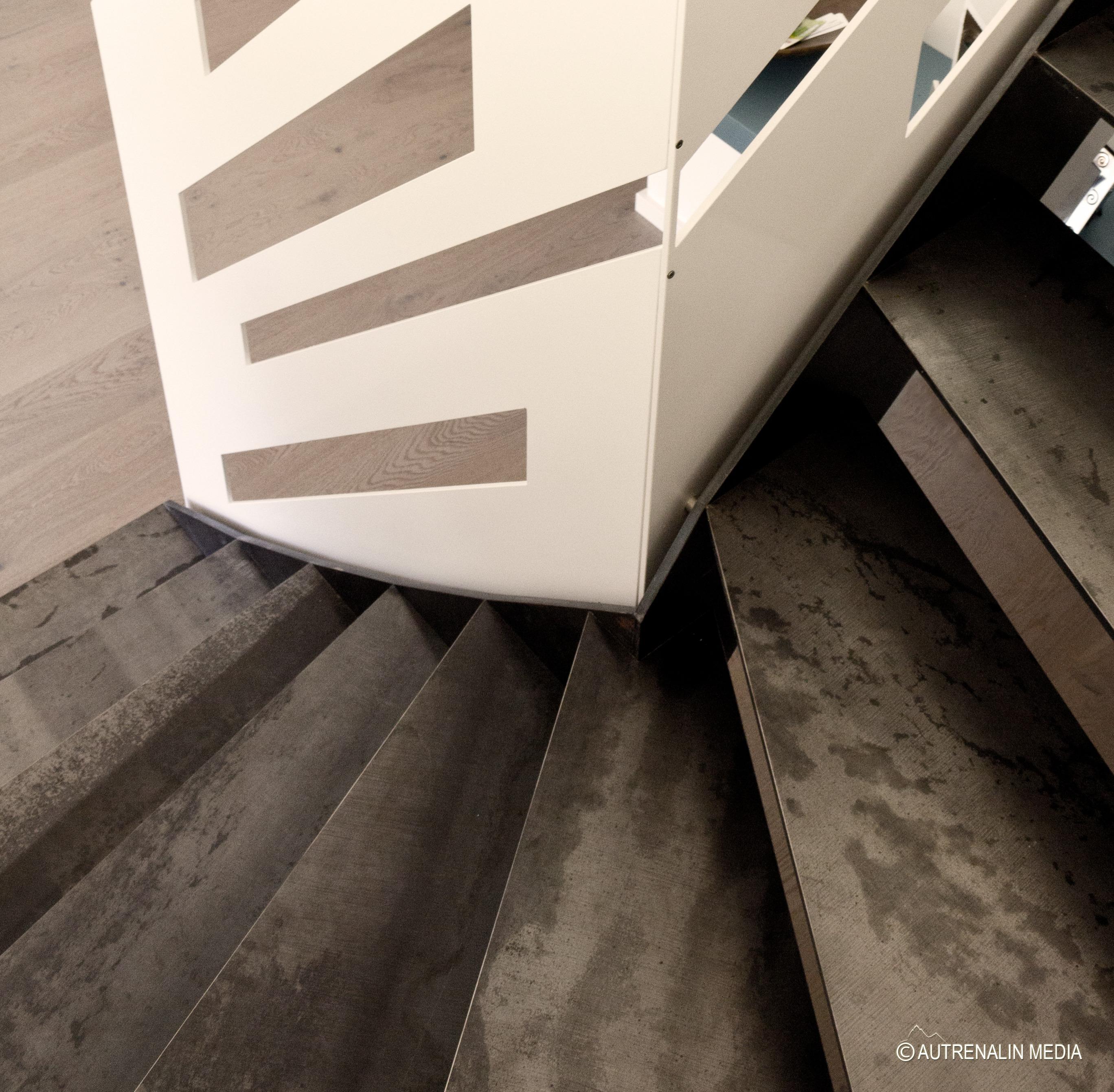 Smart-Loft - puristische Stahltreppe #smarthome ©Gerold Peham