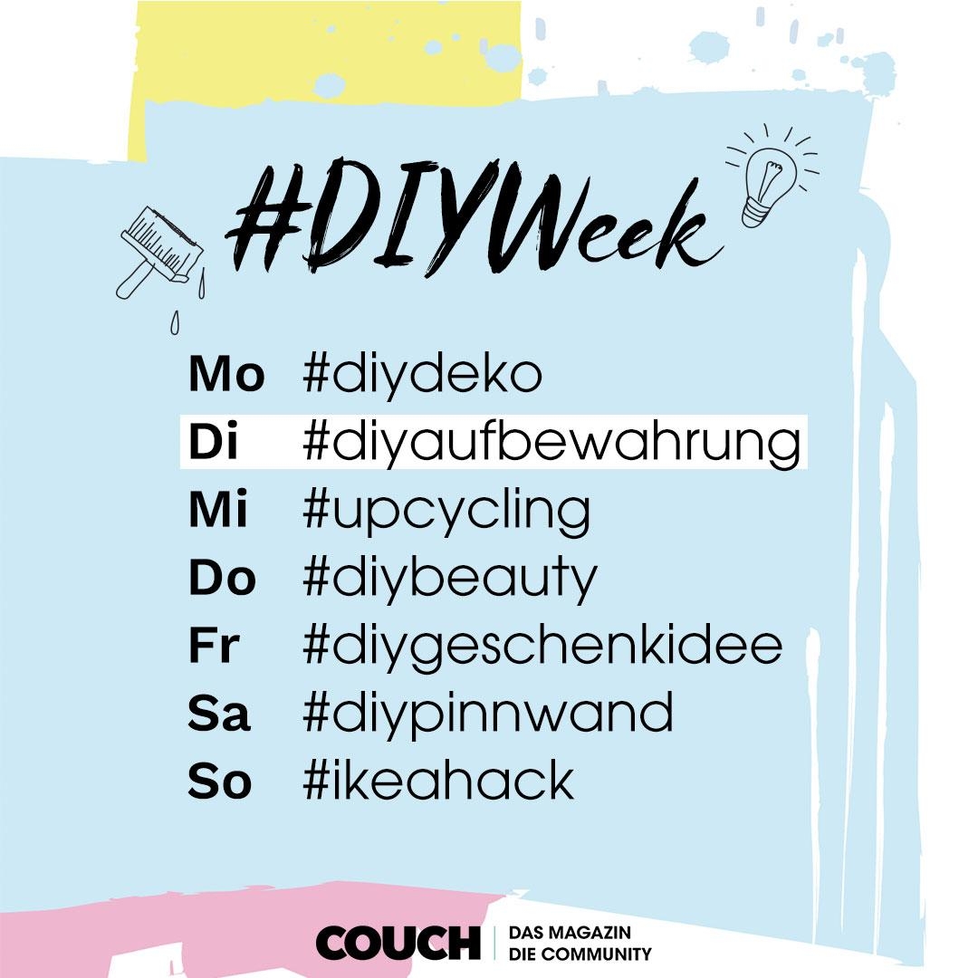 Smarter Stauraum im Flur oder Ordnungs-Hack für die Küche – heute suche wir eure Ideen zu #diyaufbewahrung! #DIYWeek