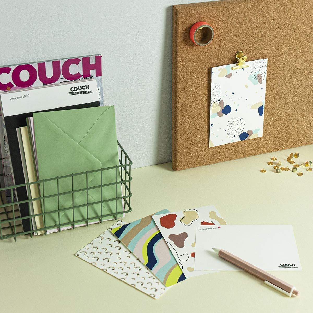 SMS kann jeder! Verschickt doch mal wieder Grüße per Post – zum Beispiel mit dem Postkartenset von #couchpaperlove
