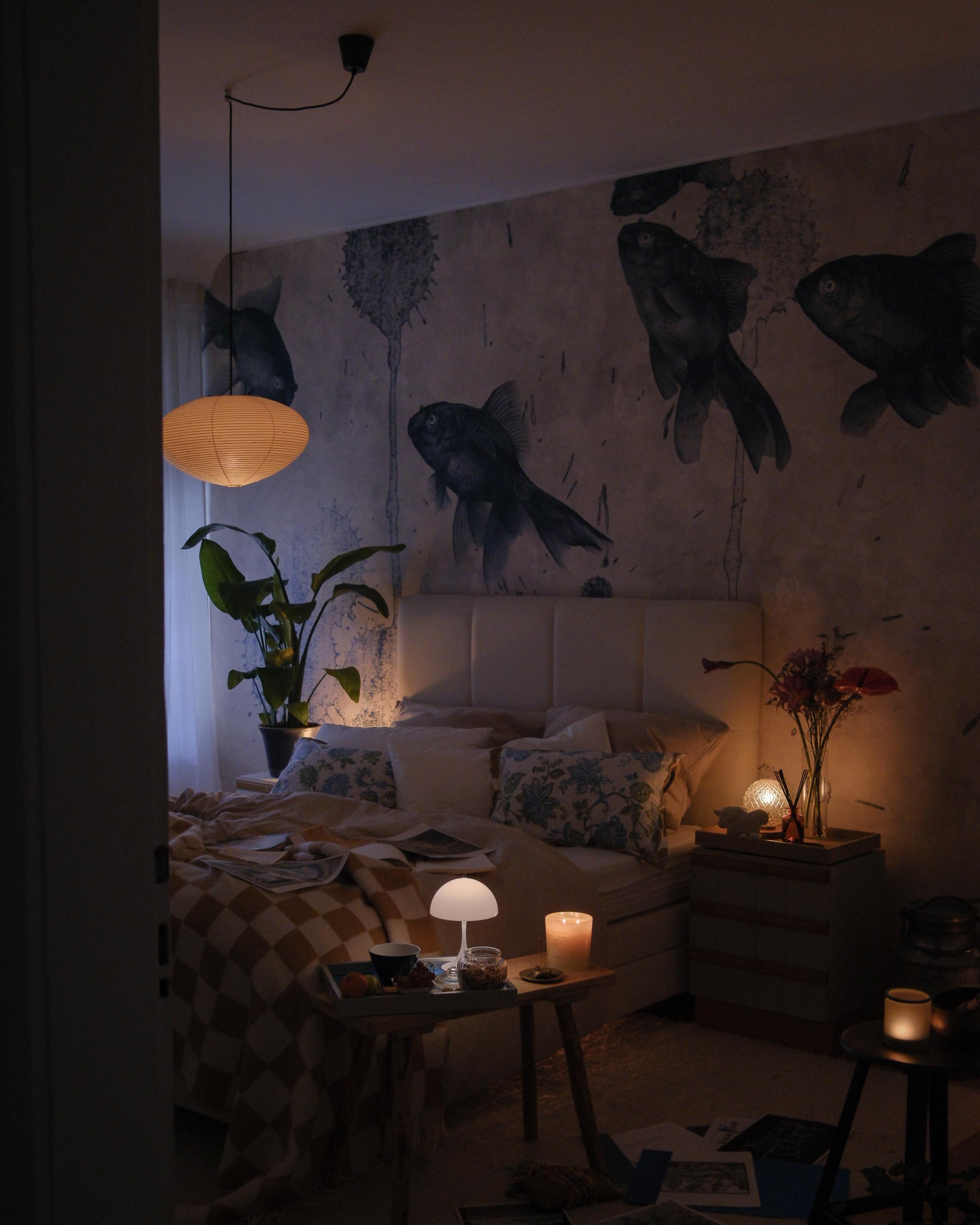 So gemütlich sollte jede Nacht sein ✨ #livingchallenge #lampe