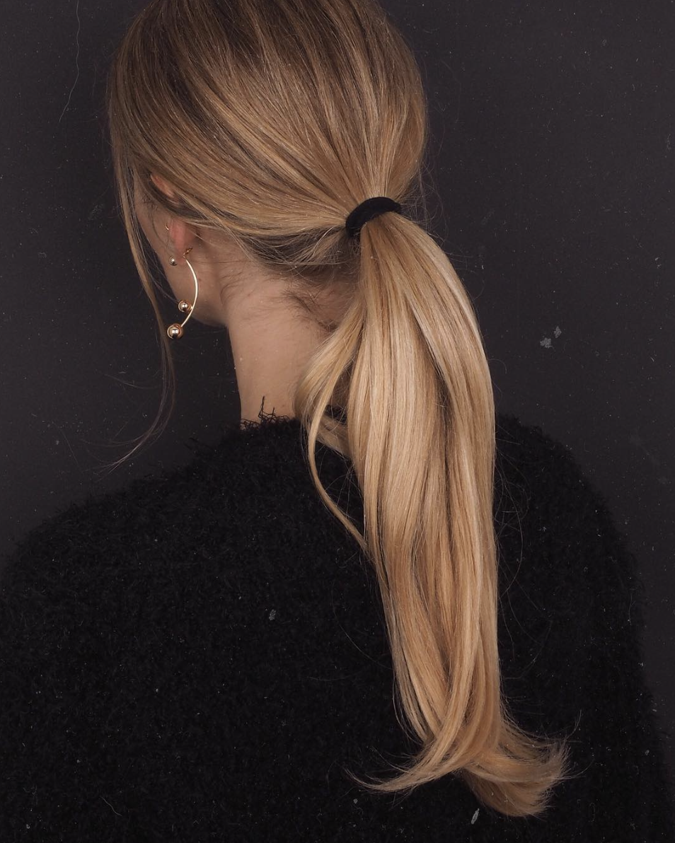 So schlicht und doch so gut! Der sleek ponytail #beauty #hair #frisur #langhaarfrisur