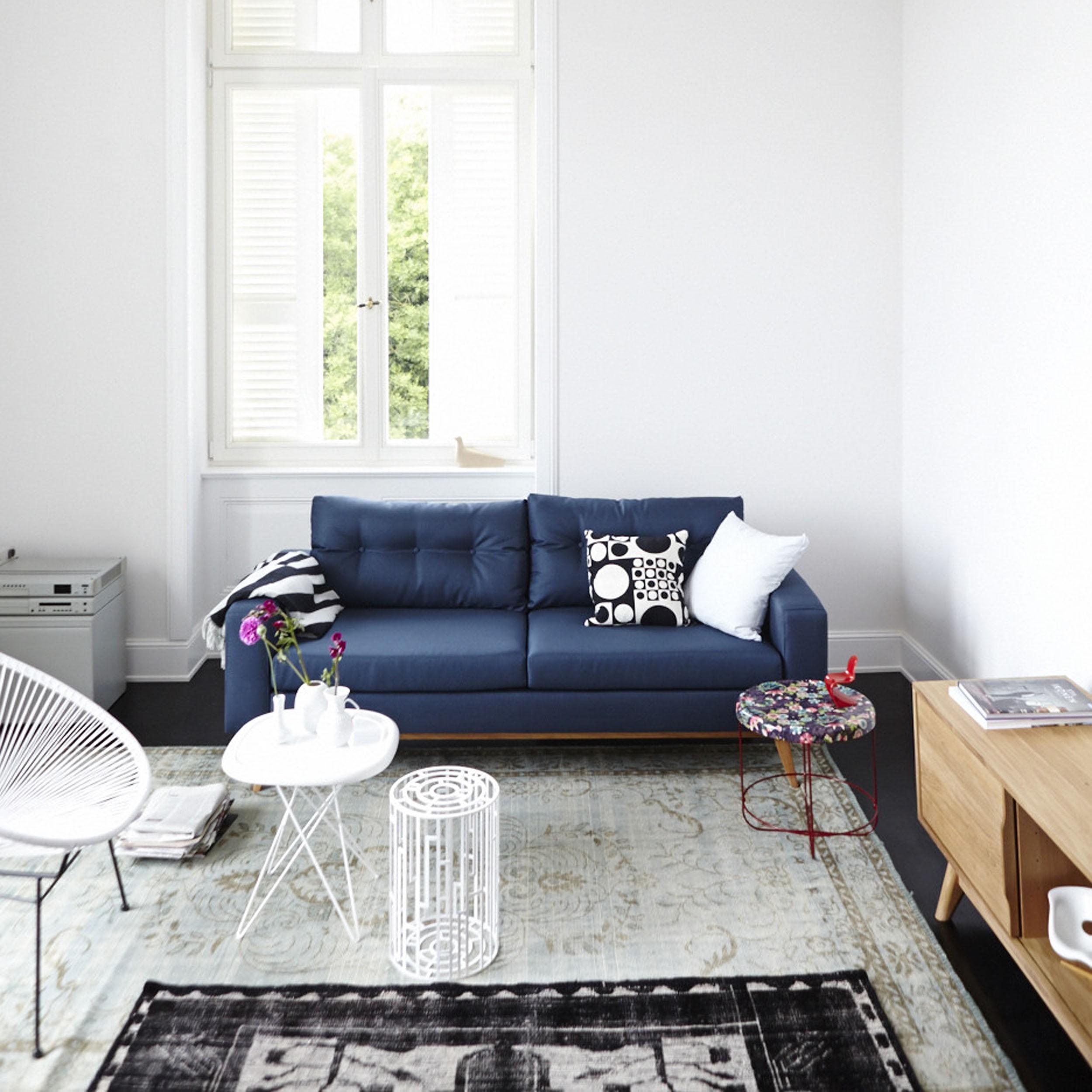 Sofa "Repino" 2,5-Sitzer #retro #sofa #blauessofa ©ikarus...design