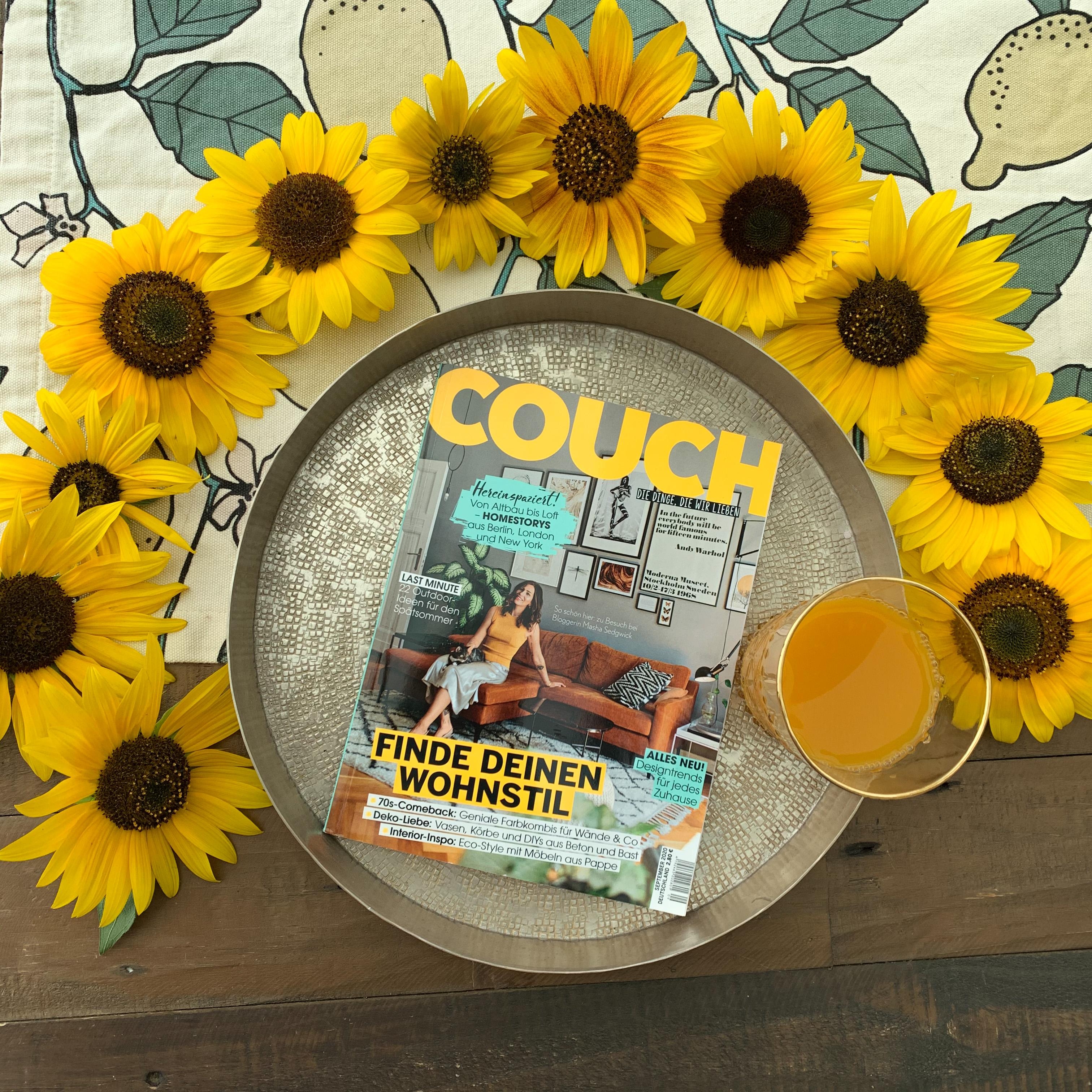 Sommerlicher wird’s nicht ;) #couchMagazin #sonnenblumen #garten #auszeit #wochenende #couchabo #couchmoment
