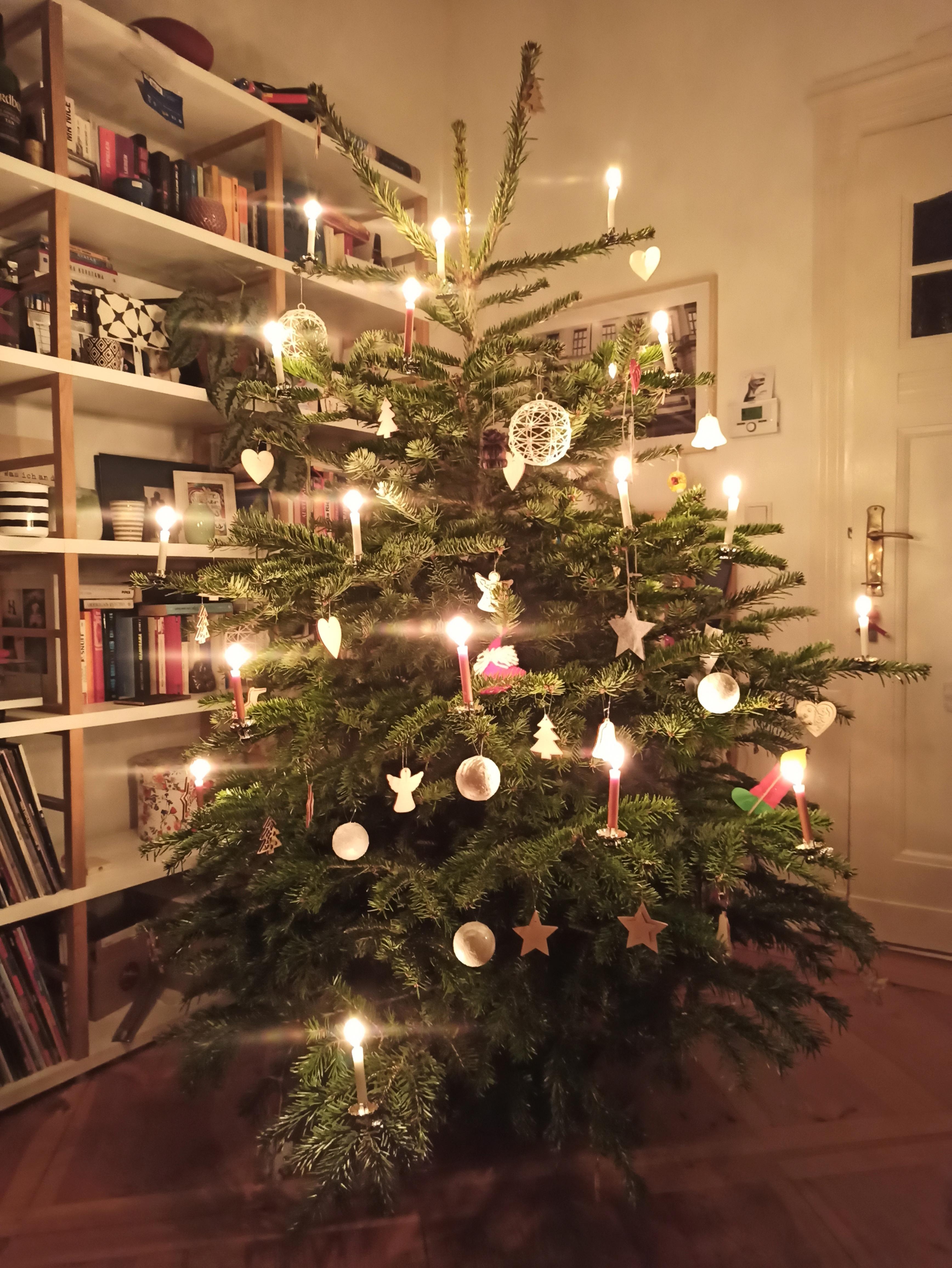 Soo schön geschmückt von unserem Sohn ❤ #weihnachtsbaum