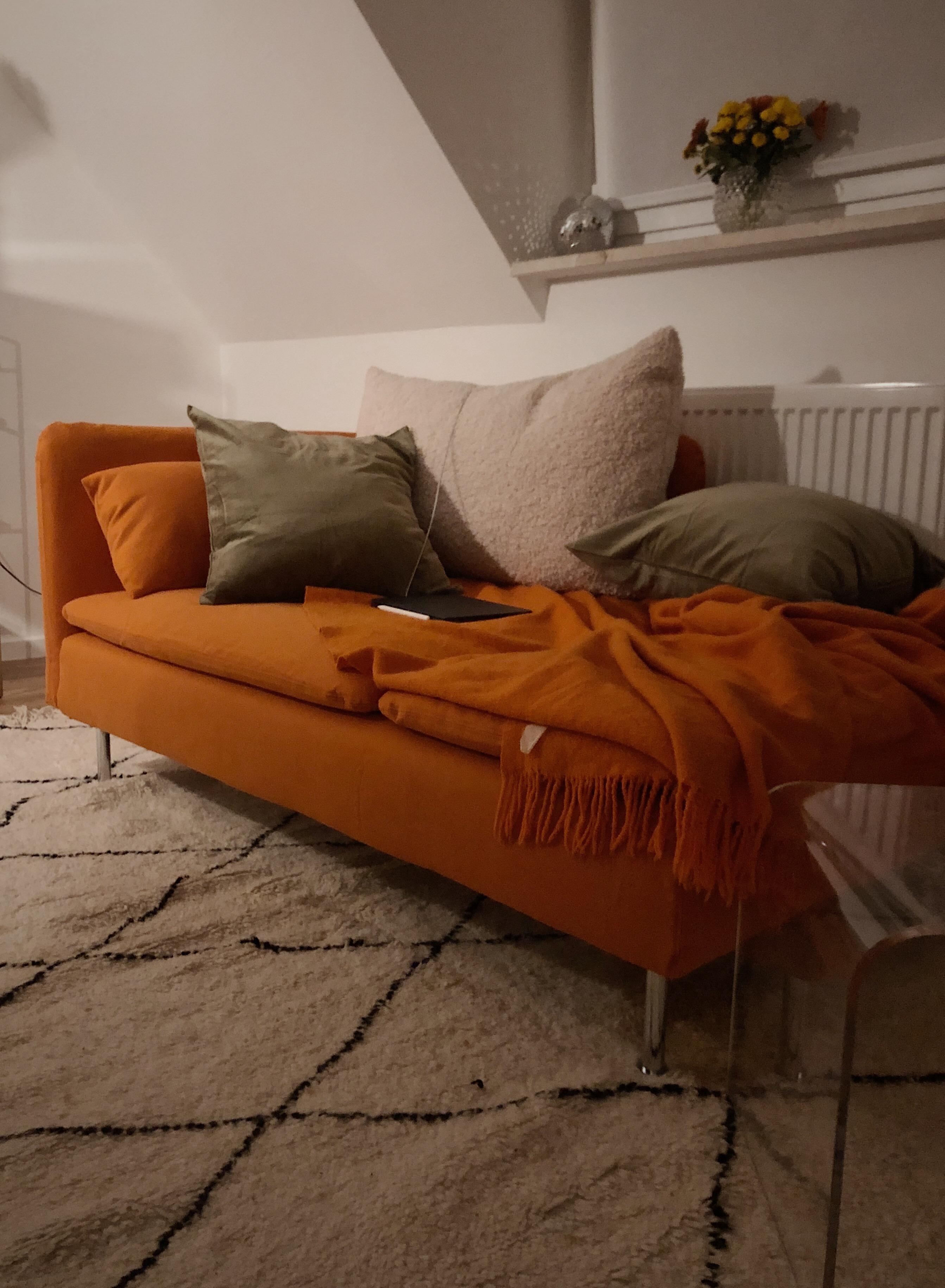 Spaceship soon 🐑🧡
#sofa #orange #shearling #shearlingsofa #sheepsofa #soon #interior #livingroom #midcentury