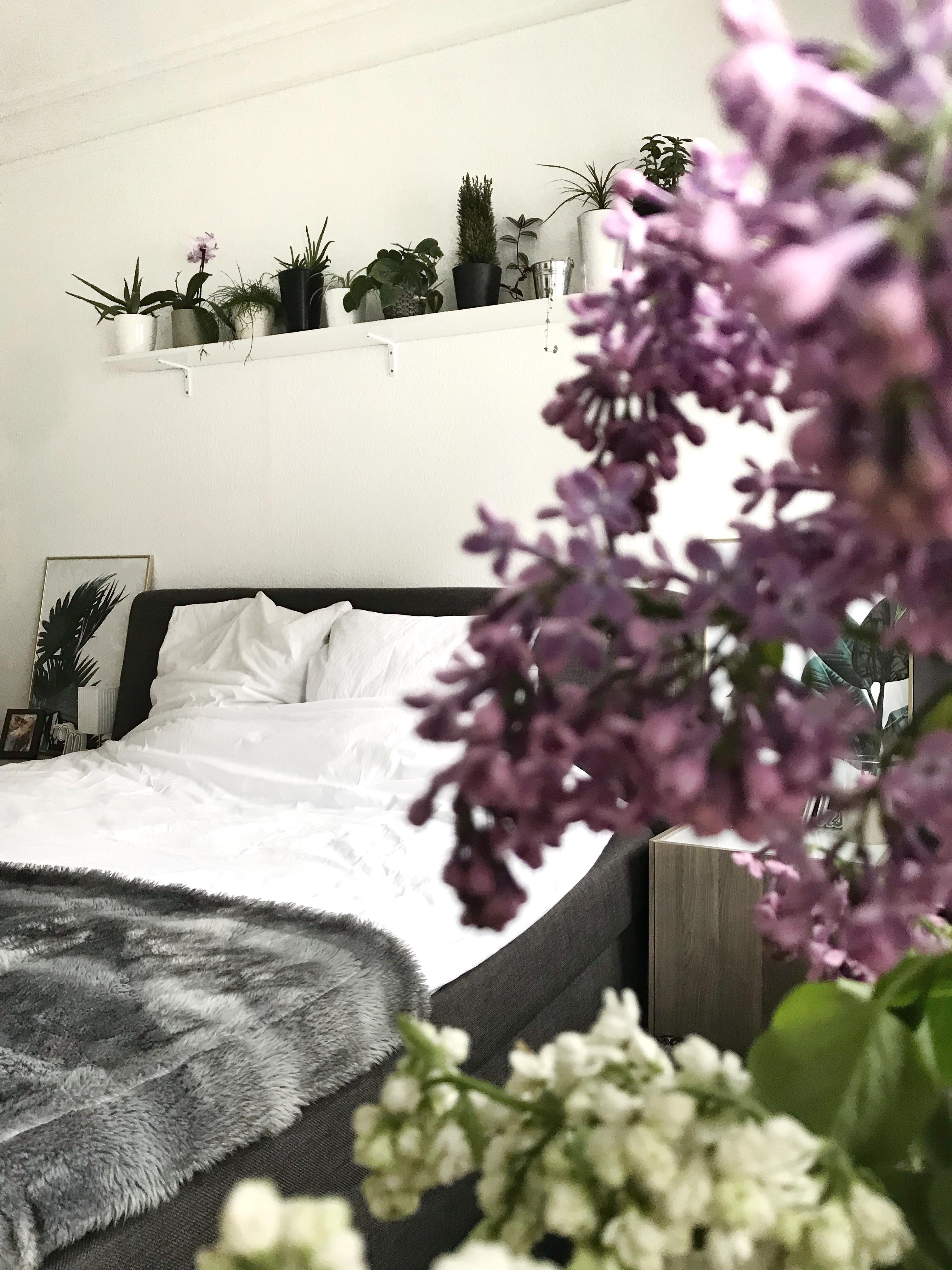 Springvibes #freshflowers 
#bedroom #scandiliving #plantlover 