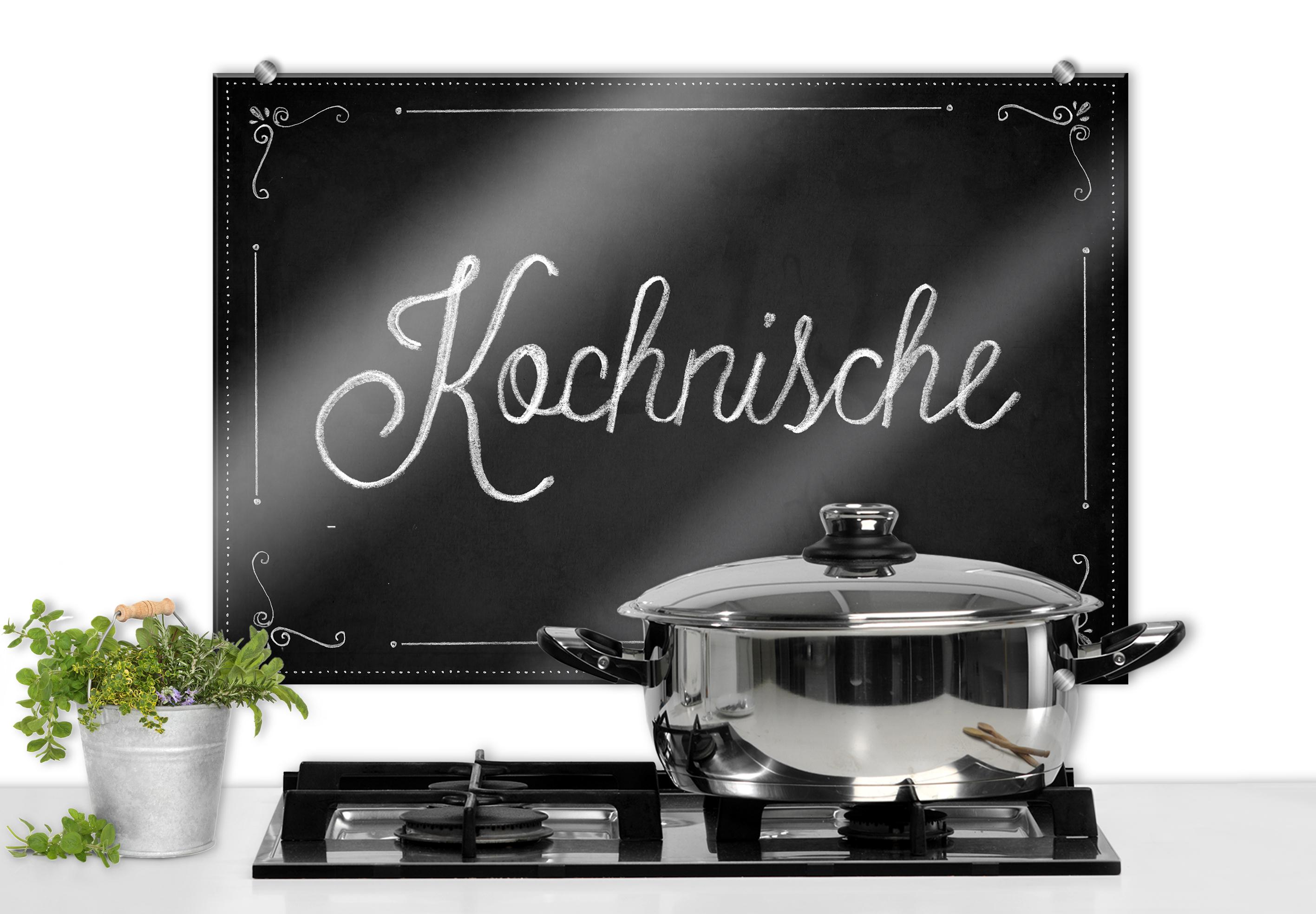 Spritzschutz Kochnische #küche ©wall-art.de