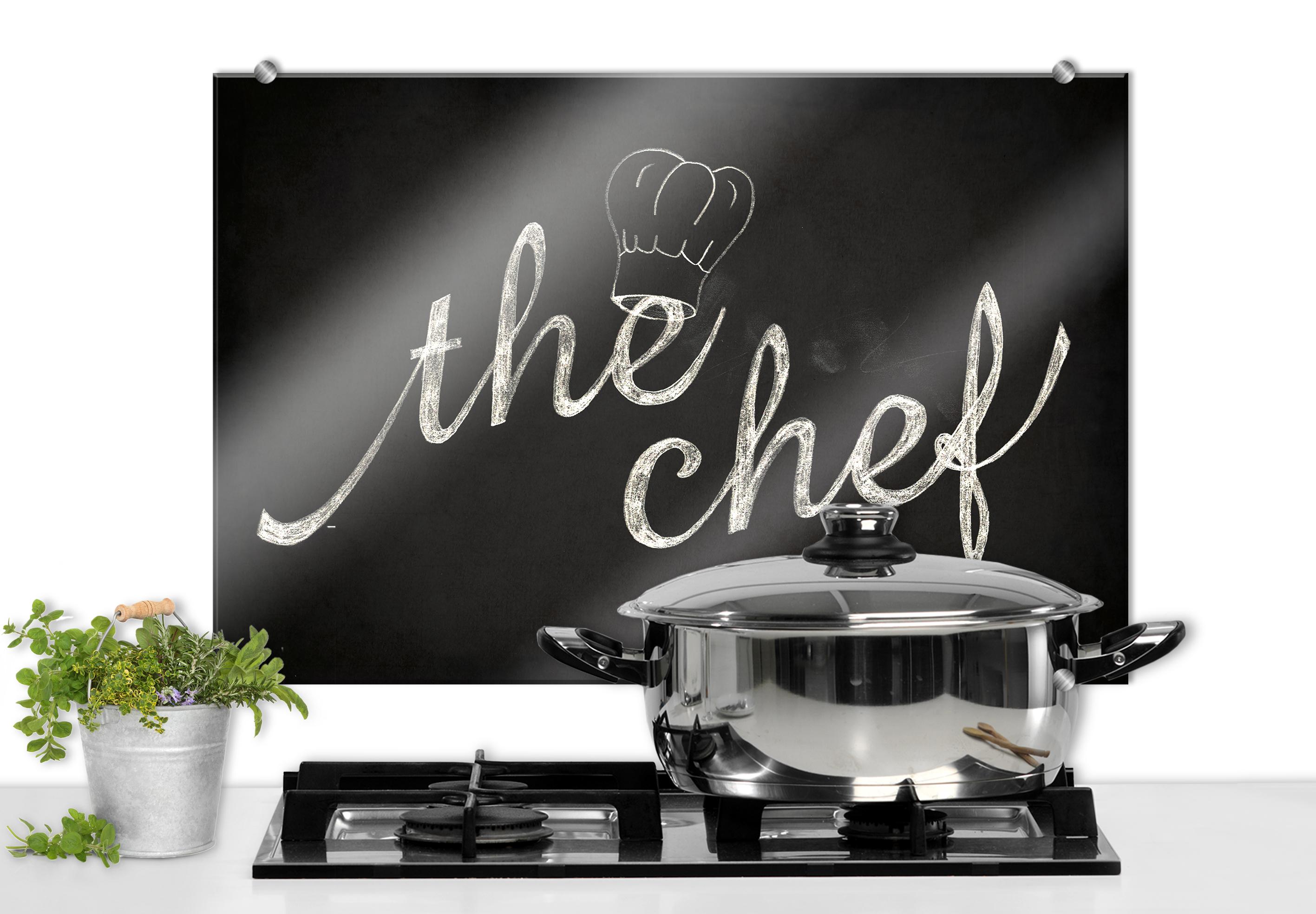 Spritzschutz The Chef #küche ©wall-art.de