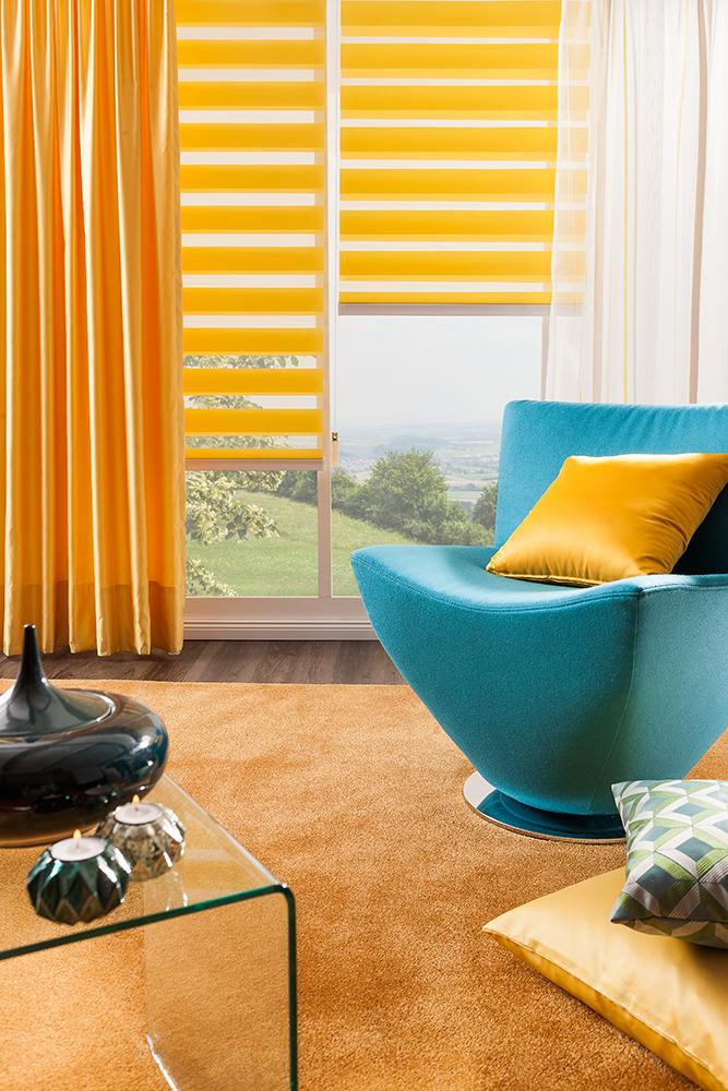 Stylischer Sessel bringt Schwung in Ihr Wohnzimmer #teppich #sessel #gardine #teppichboden ©SÜDBUND eG