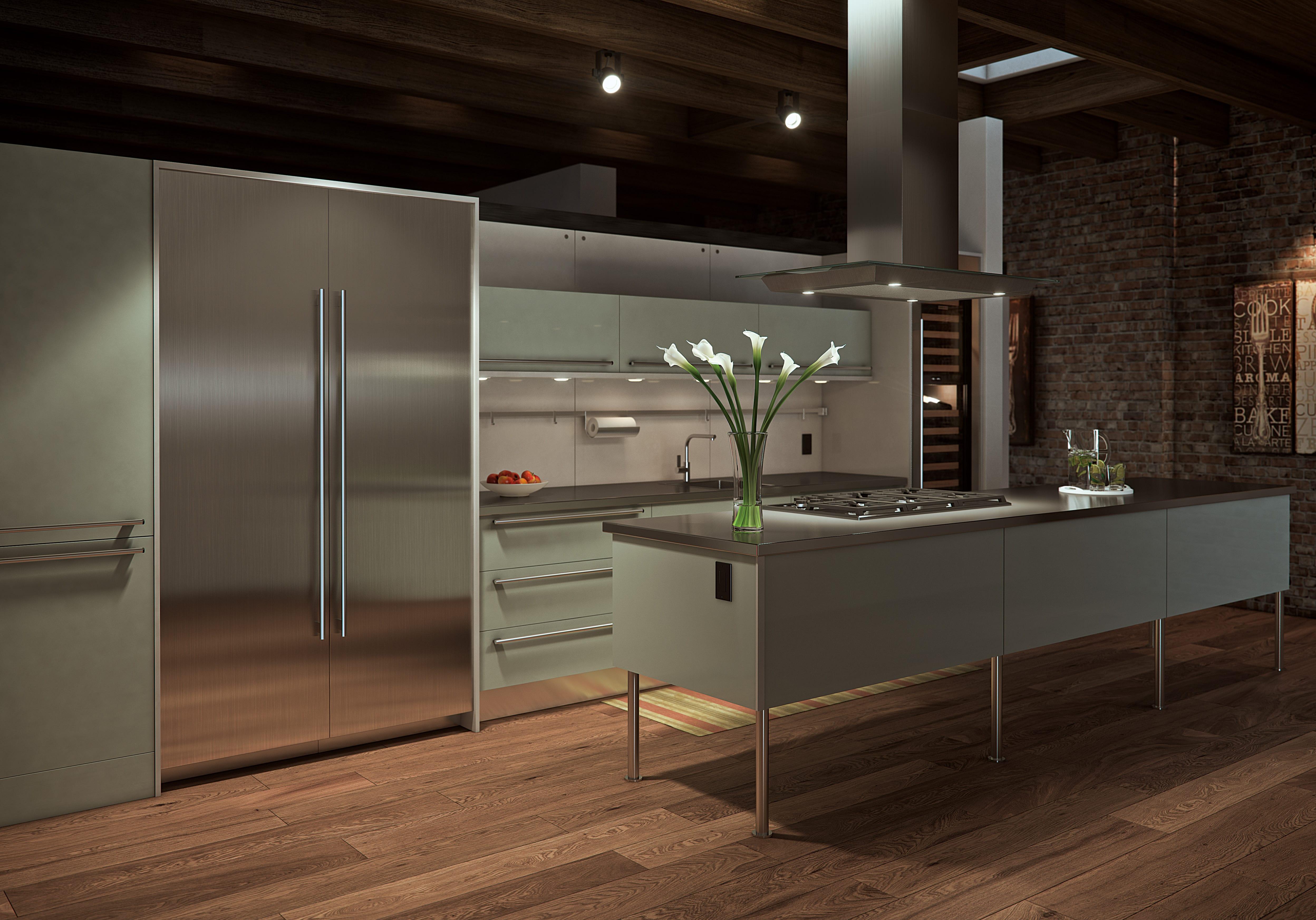 SubZero integriertes Kühlgerät #küche #kühlschrank ©SubZero