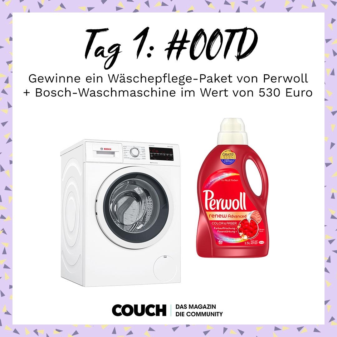 Tag 1 der #fashionchallenge: Zeig uns dein #OOTD und hab die Chance auf ein Perwoll-Paket + Waschmaschine!