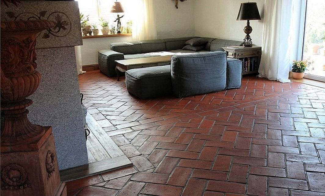 Terracottaboden im Wohnzimmer #terrakottadeko ©Buntes Mexiko
