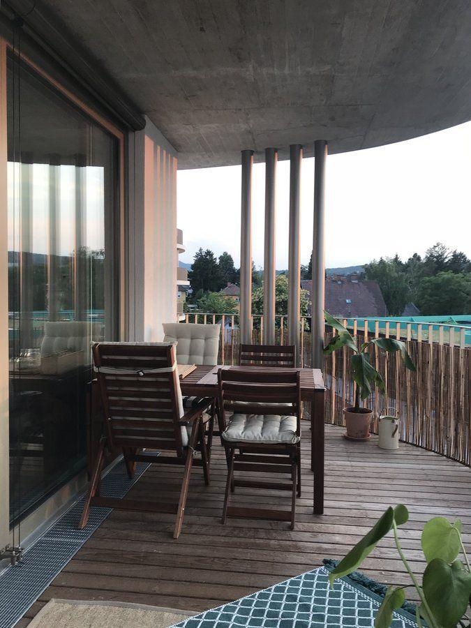 #terrasse #balkon #teak #natur #bambus #beton #sichtbeton #monstera