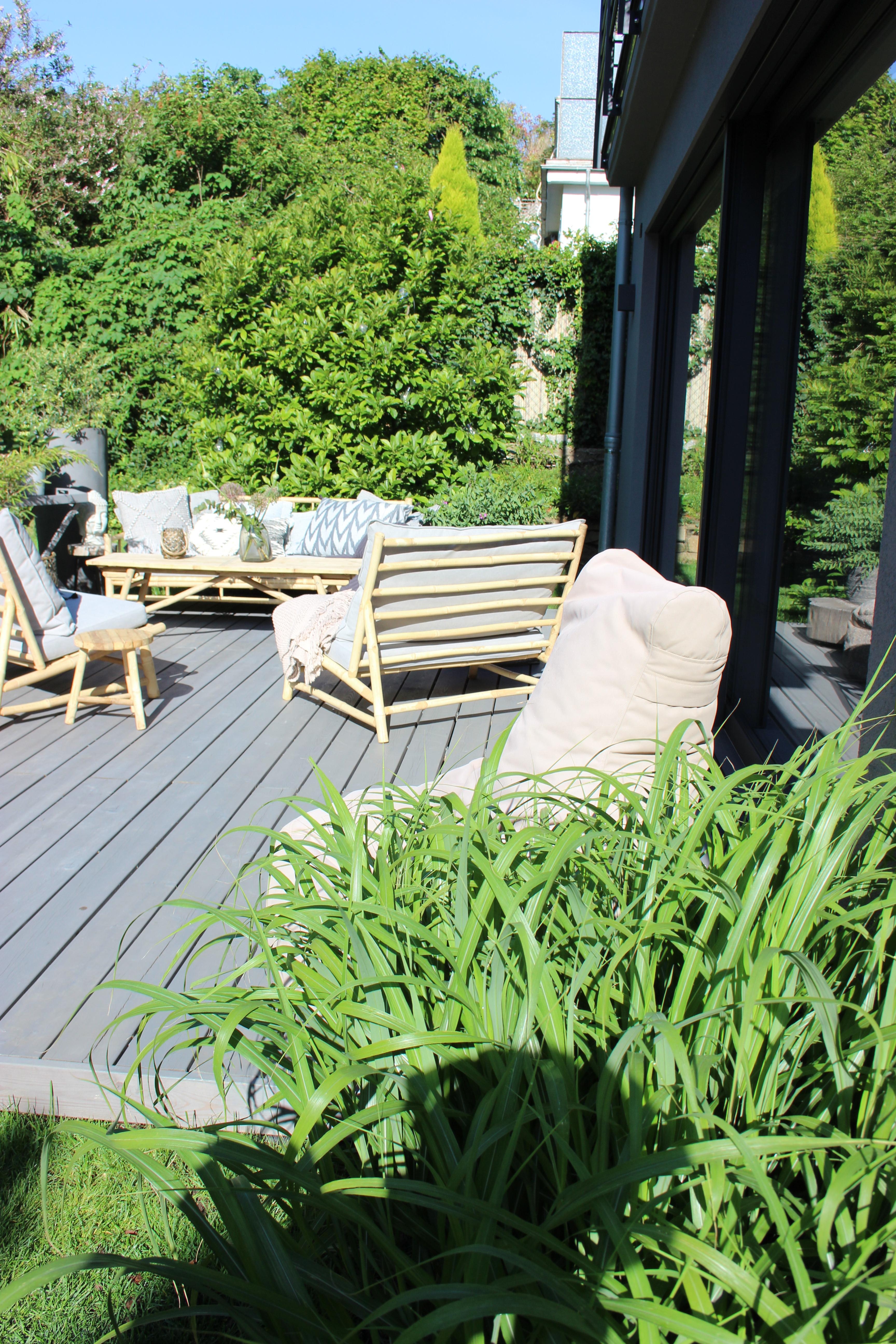 #terrasse #garten #outdoor #terrassengestaltung #sommer #gräserliebe #pflanzen #gartengestaltung #bambus #living #home
