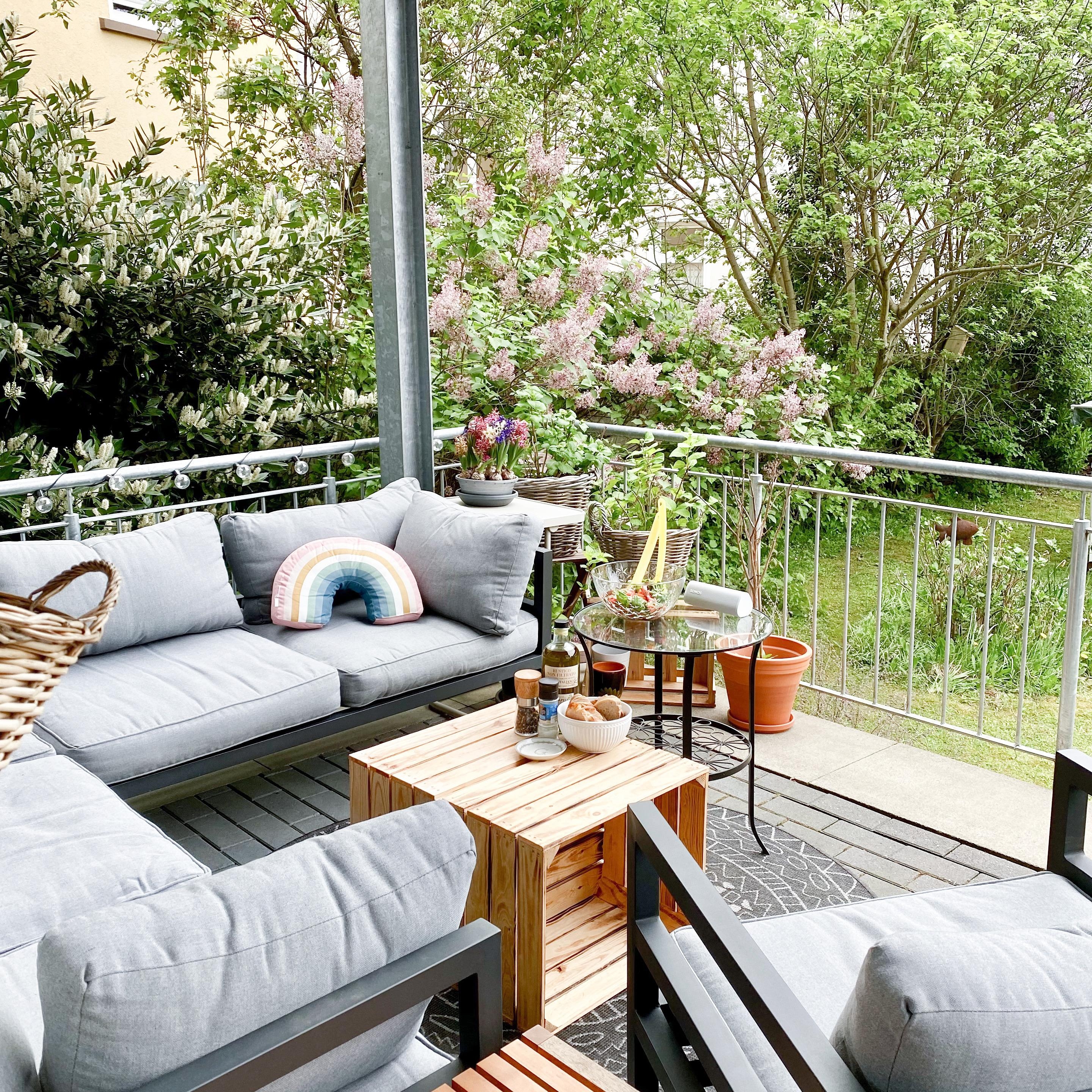 #terrasse #terrassengestaltung #loungearea #gardengoals #urbanjungle #stadtgarten #meingarten 
