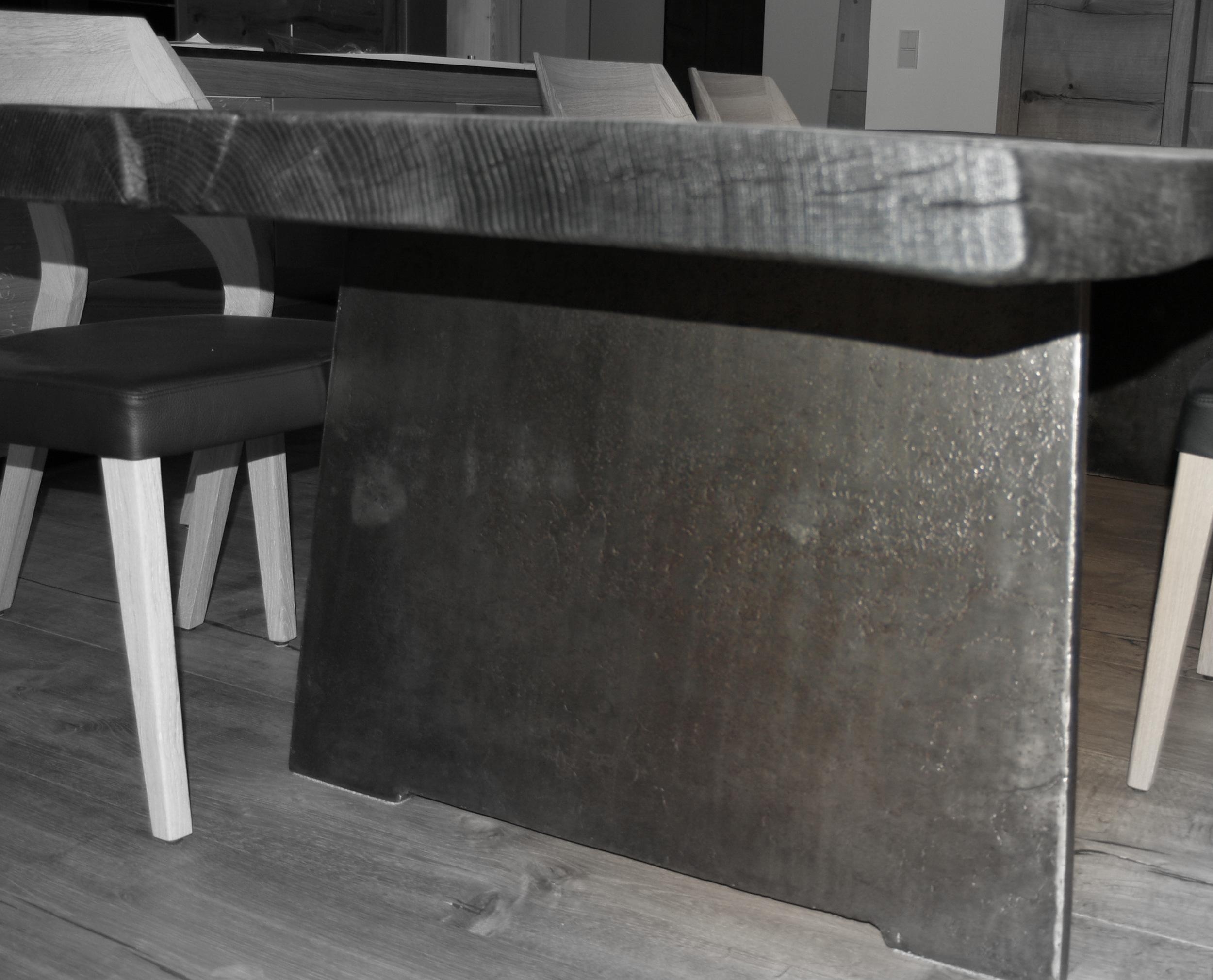 #Tischgestell geätzt #Tischplatte #Esszimmer #Unikat #Eiche #Essen #Kochen #Tischdeko 