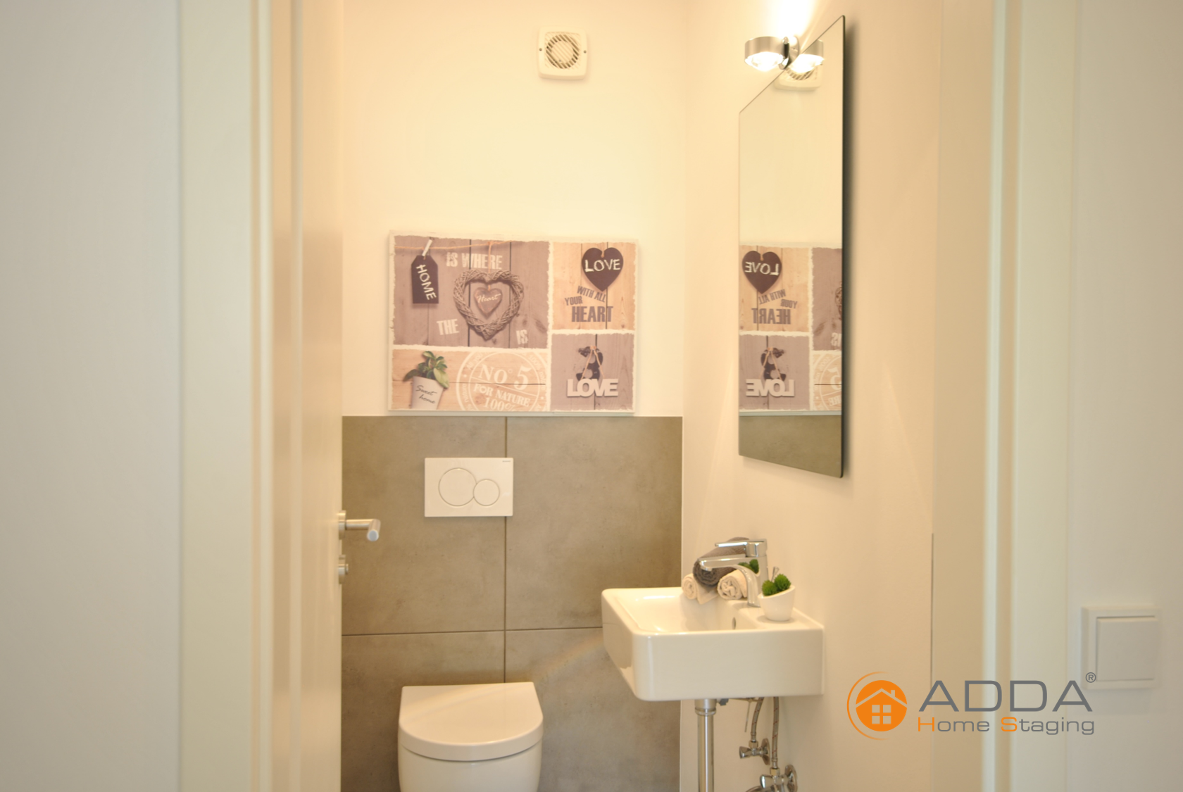 Toilette nach ADDA Homestaging #toilette #raumgestaltung ©ADDA Homestaging