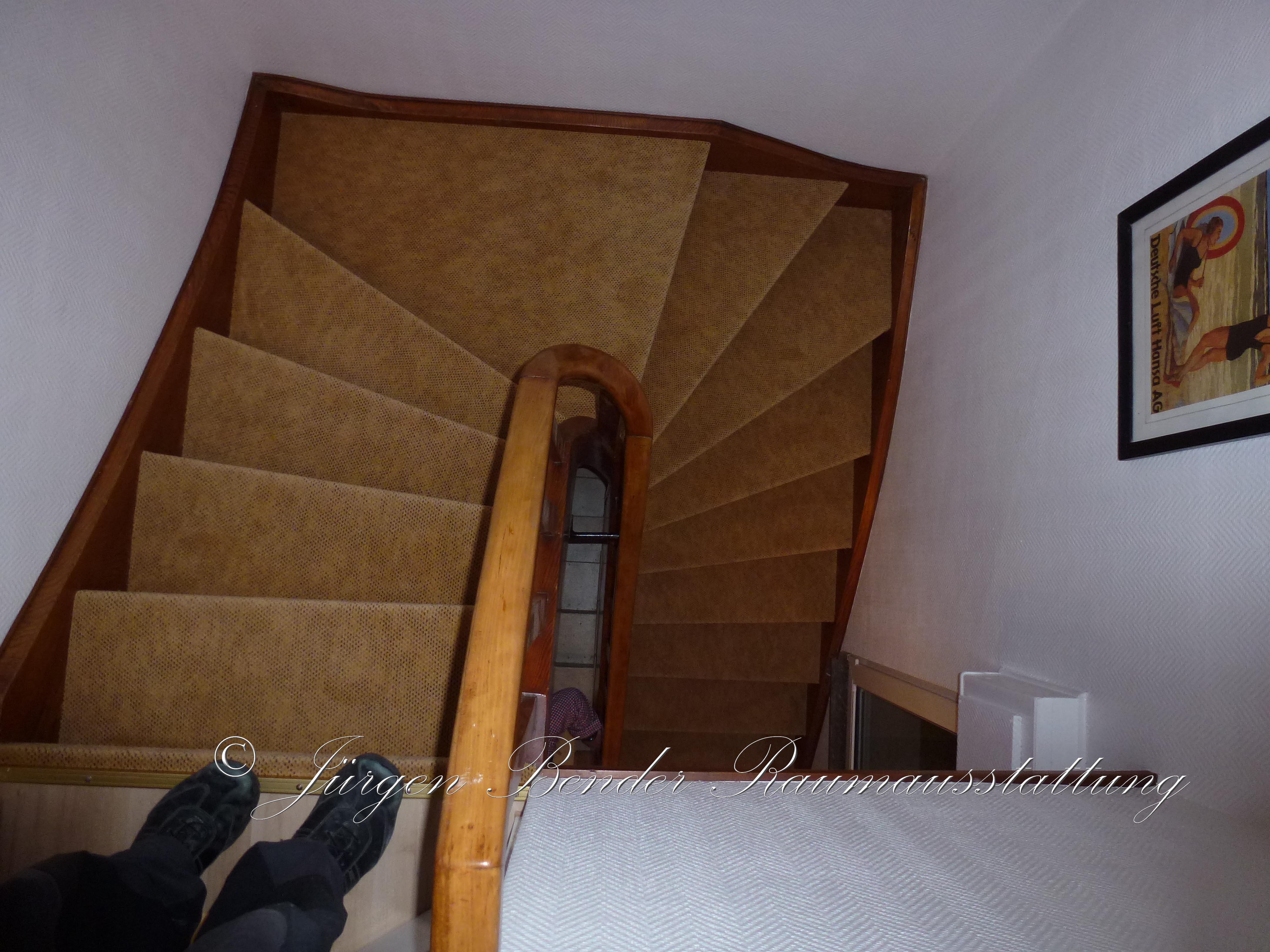Treppenbelag Teppichboden #teppichboden ©Jürgen Bender