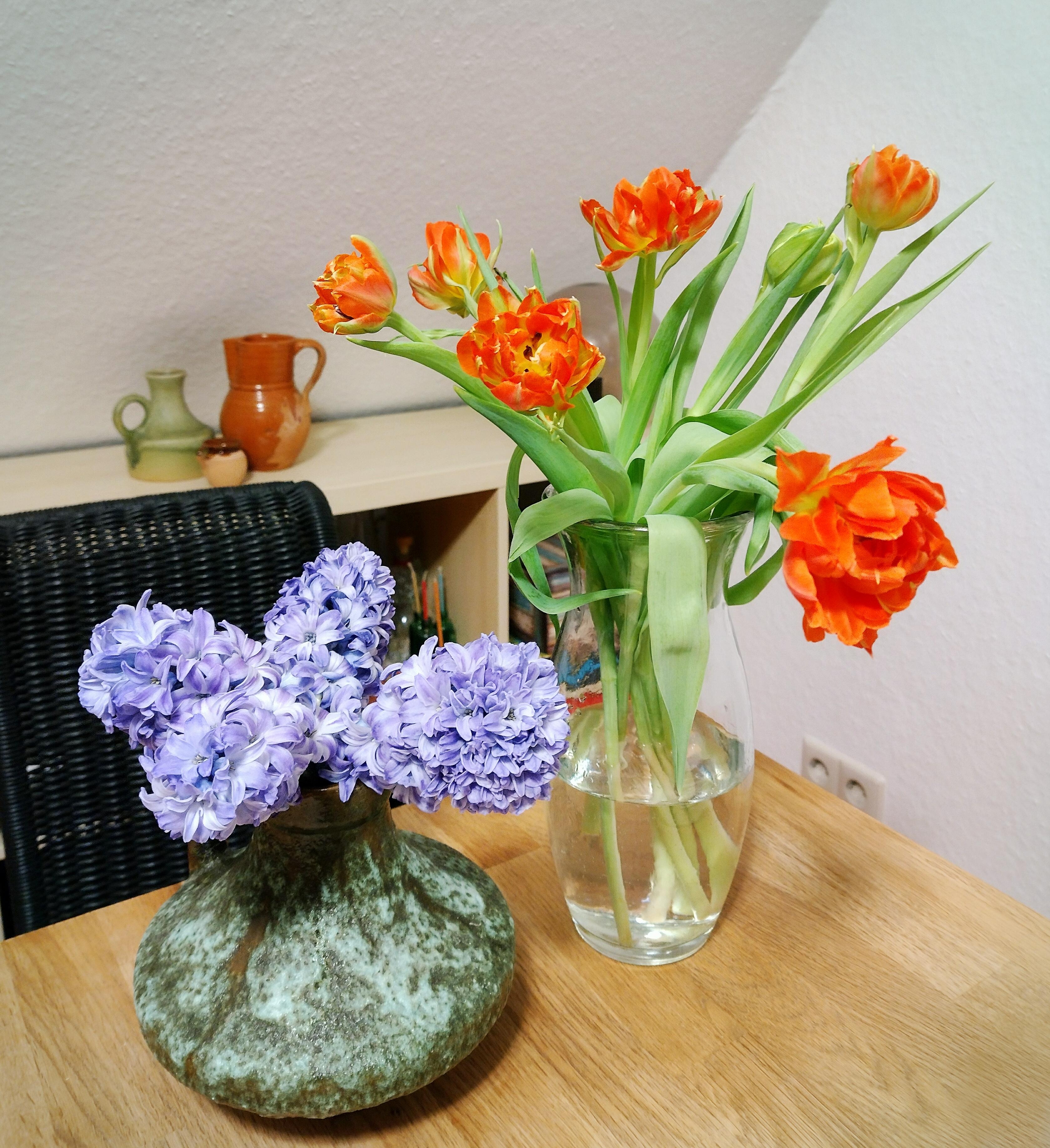 #tulpen #hyazinthen #vase #blumenliebe #frischeblumen