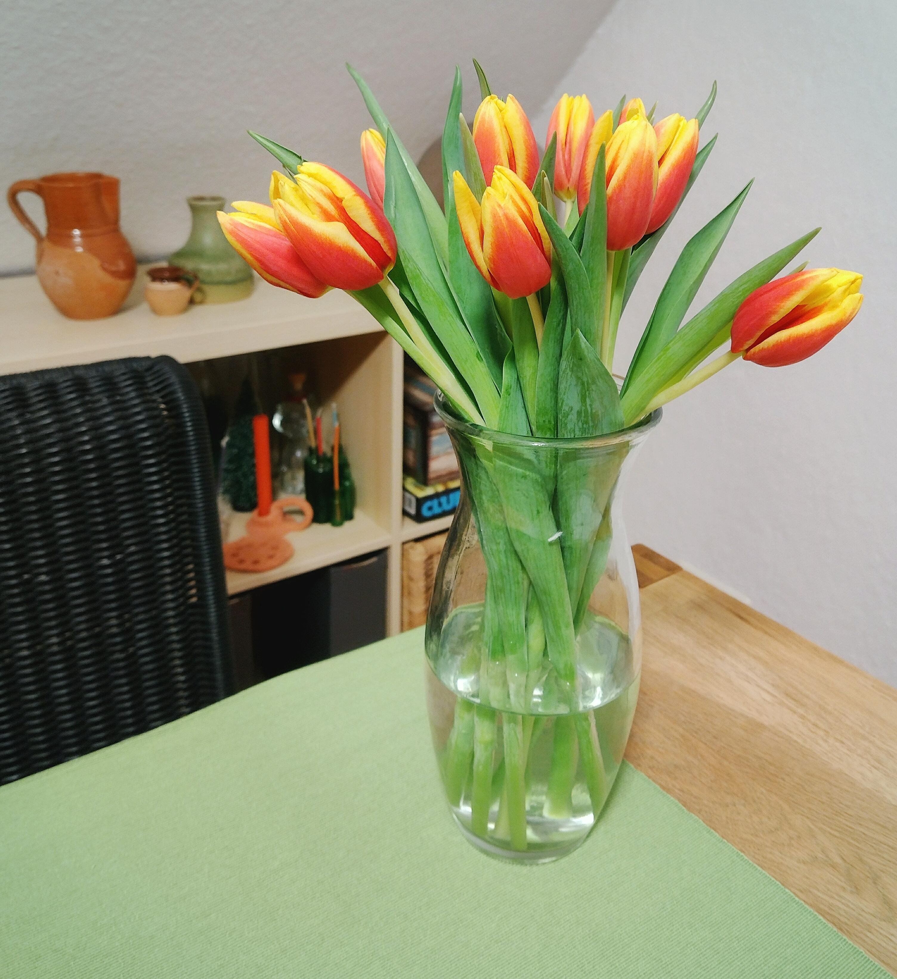 #tulpenliebe #tulpen #frischeblumen #blumenliebe #vase #glasvase
