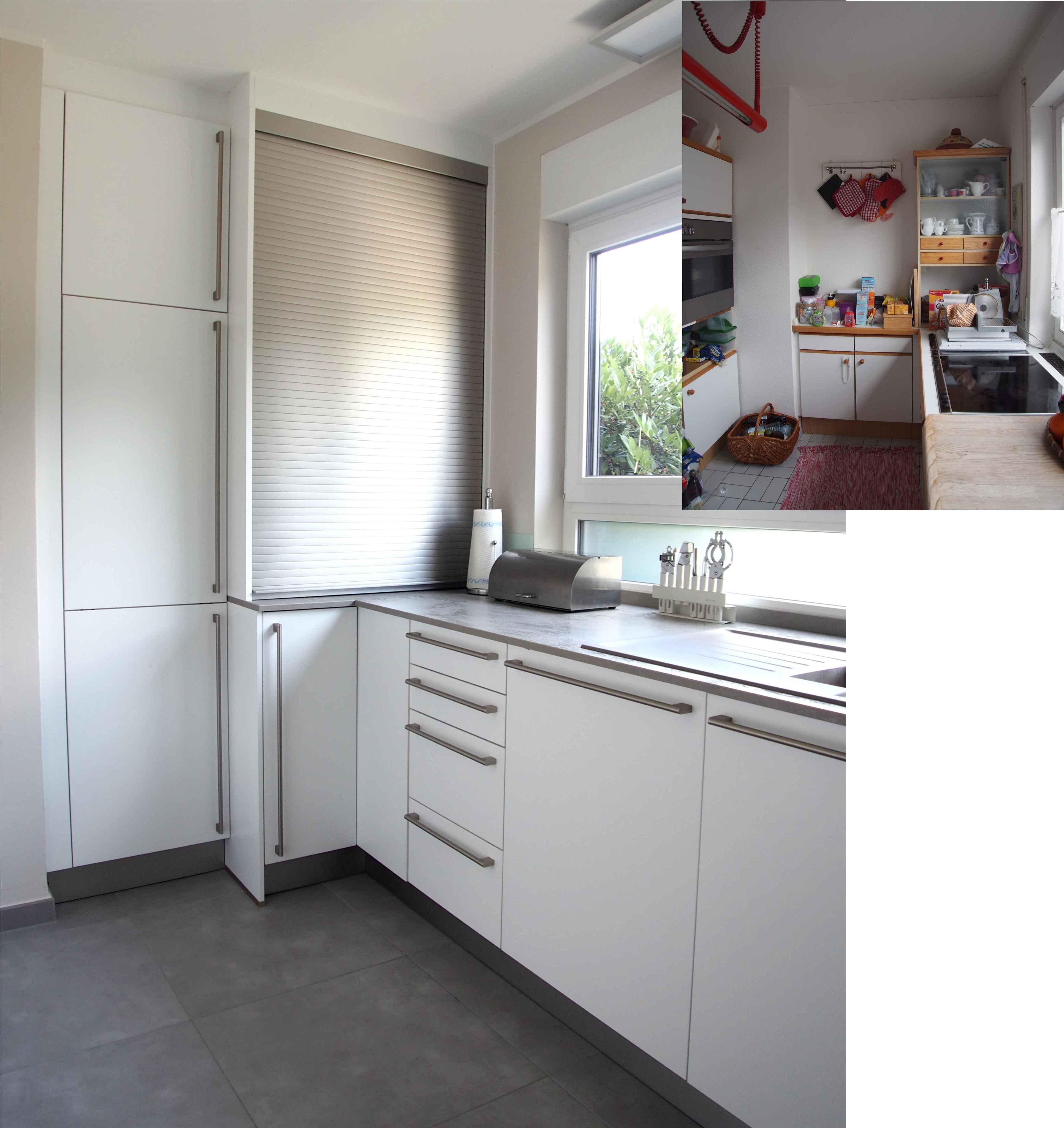Umbau Wohnhaus aus den 70er Jahren #küche #weißeküche #weißerküchenschrank ©Yvette Sillo