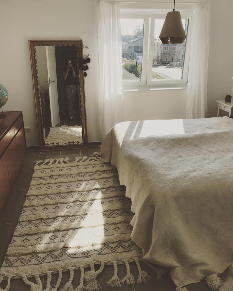 Unser Boho-Retro Schlafzimmer
#bohohome #retro #teppich #teak #spiegel