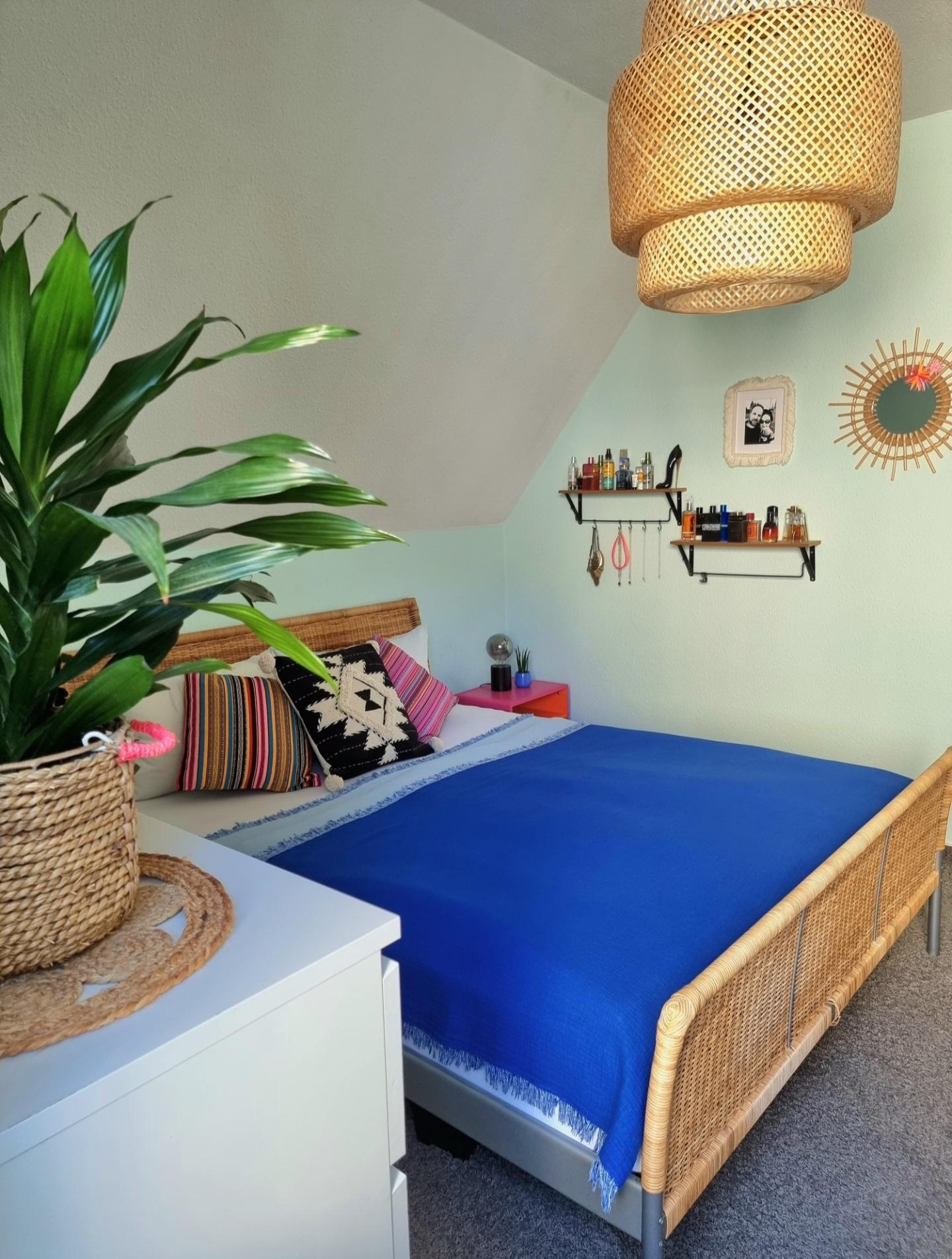 Unser #Schlafzimmer im #Bohostyle passend zu den lauen Sommernächten #Livingchallenge #Greenterior #Urlaub #Sommer #Love