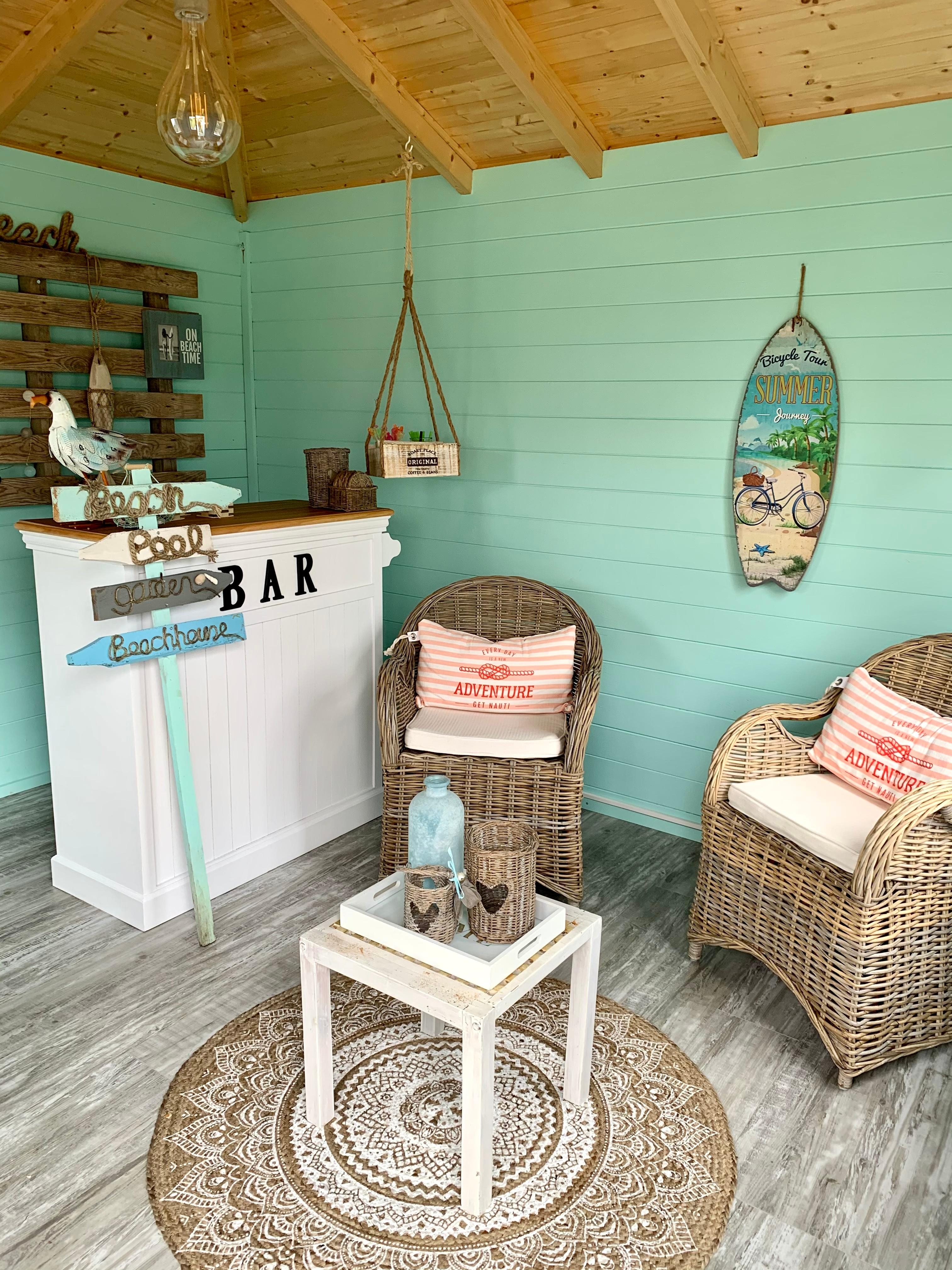 Unsere Beachhütte im Garten ist ready for summer #beachhouse #beachhousestyle #coastalhome #coastalliving