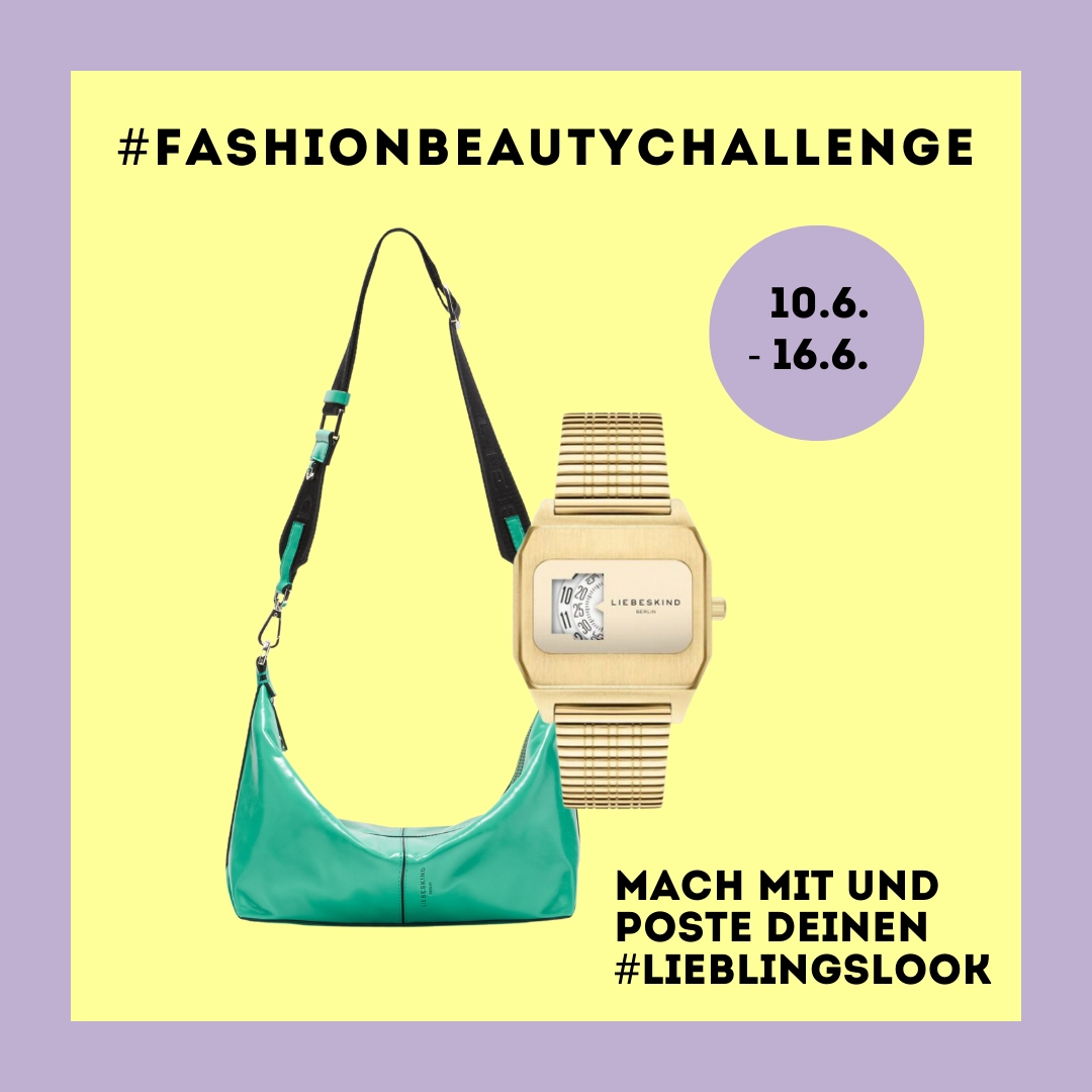 Unsere #fashionbeautychallenge geht in eine neue Runde! Lade ein Foto von deinem #lieblingslook hoch und gewinne eine Uhr und Tasche "Paris" von LIEBESKIND BERLIN!