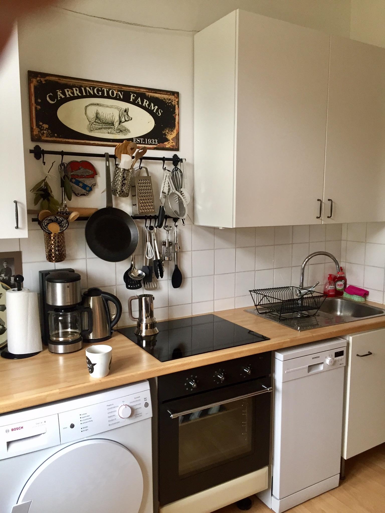 Unsere Retroküche ist noch im Entstehungsprozess #livingchallenge #küchendeko #wesco